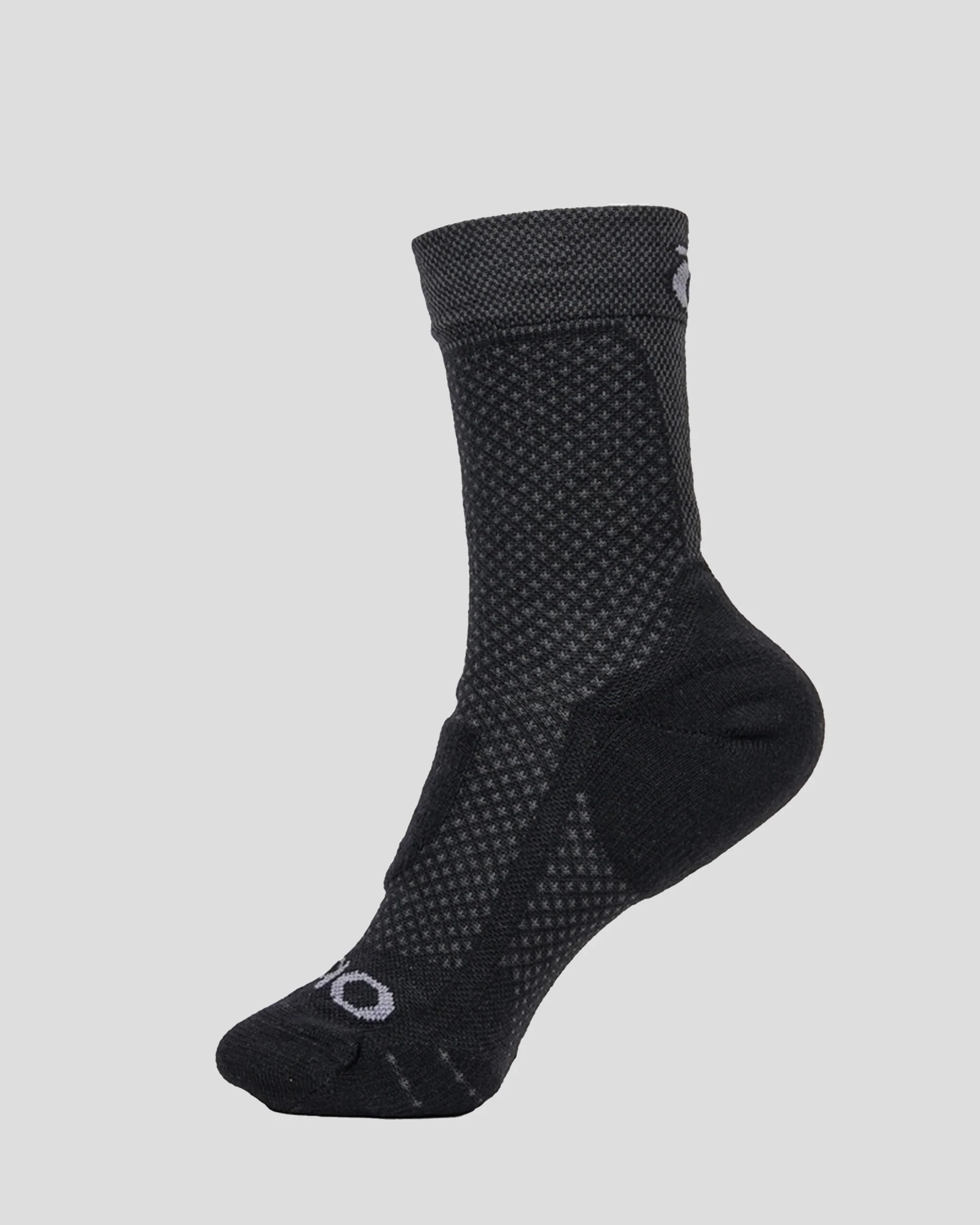 Oboz Katabatic Lightweight Hike Sock - Black Sea - Image 2