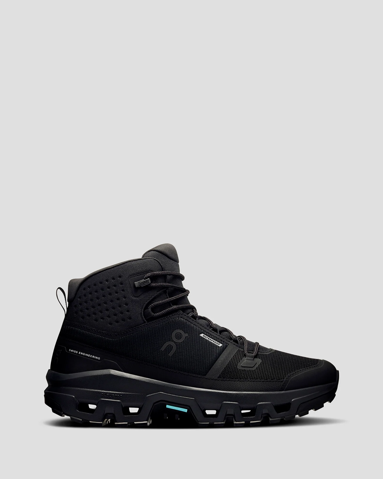 Men's On Cloudrock Waterproof Mid Hiking Boots - Black/Black