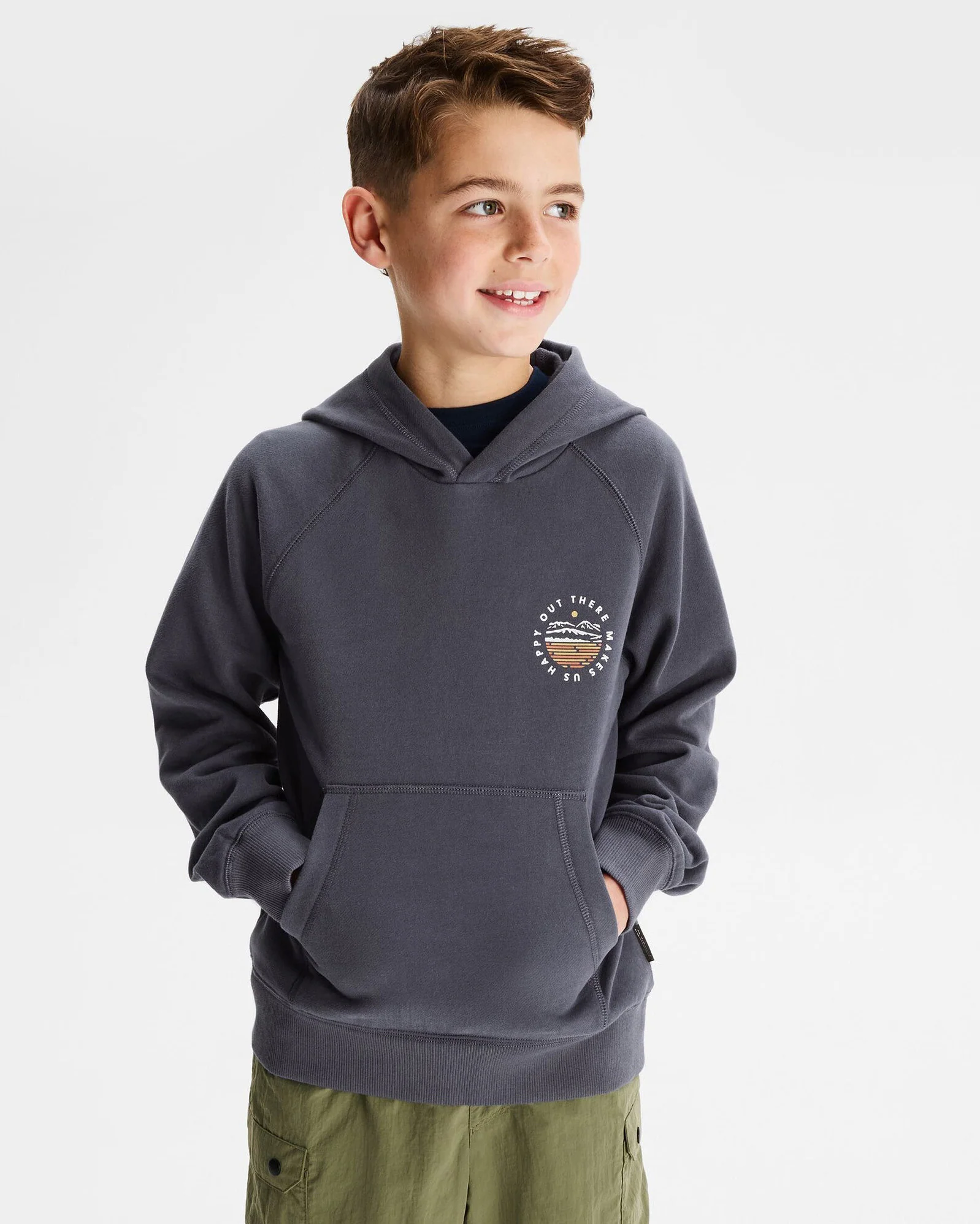 Youth OT Logo LT BB Hoodie - Mid Navy
