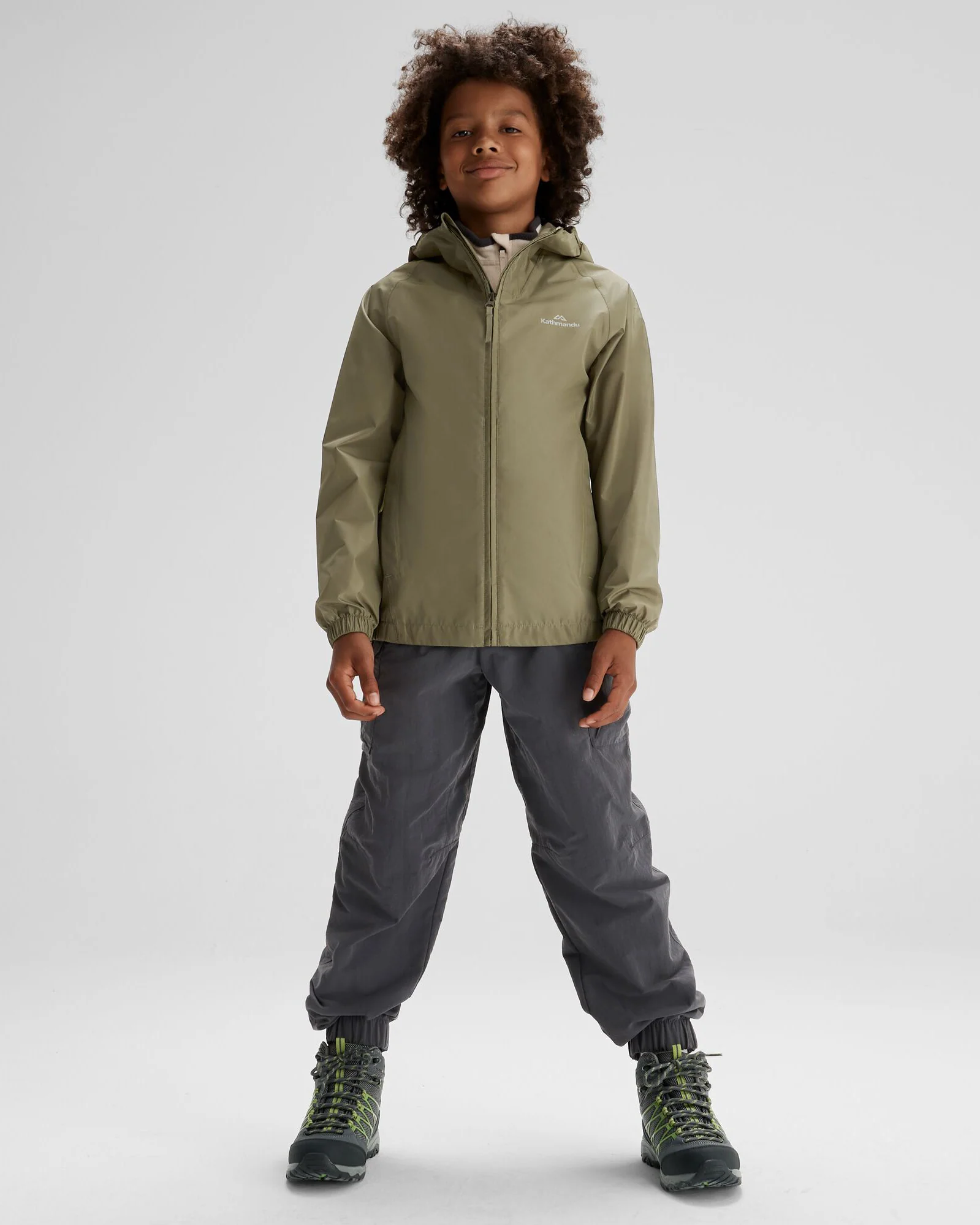 Youth Pocket-it 2-layer Rain Jacket - Beech - Image 2