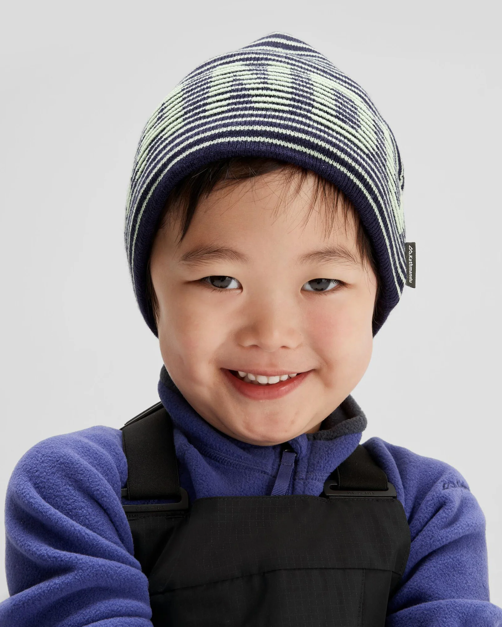 Kids' Poma Beanie - Glowy/Dark Horizon - Image 2