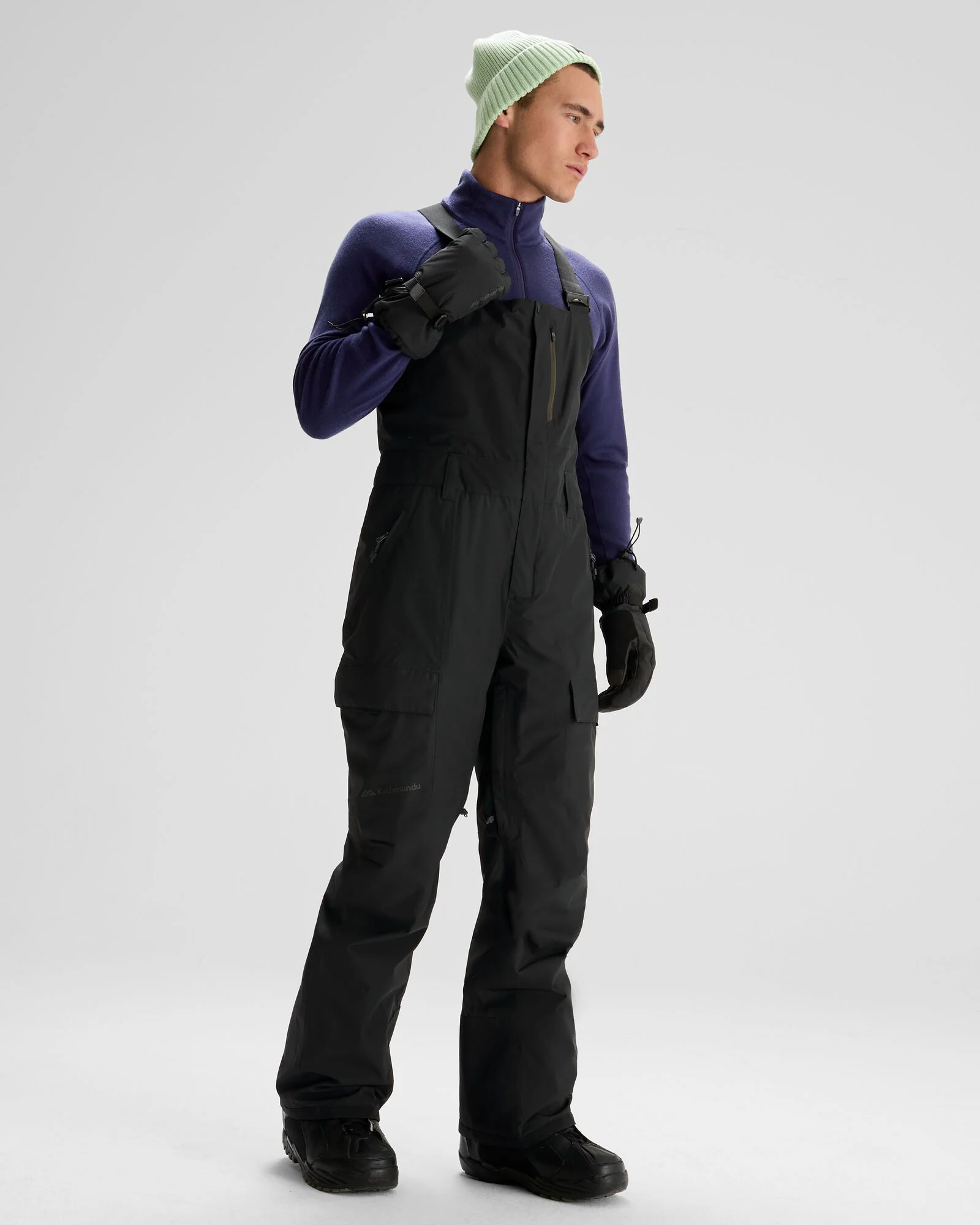 Men's PWDR-Days 2L Insulated Snow Bib - Black Stingray