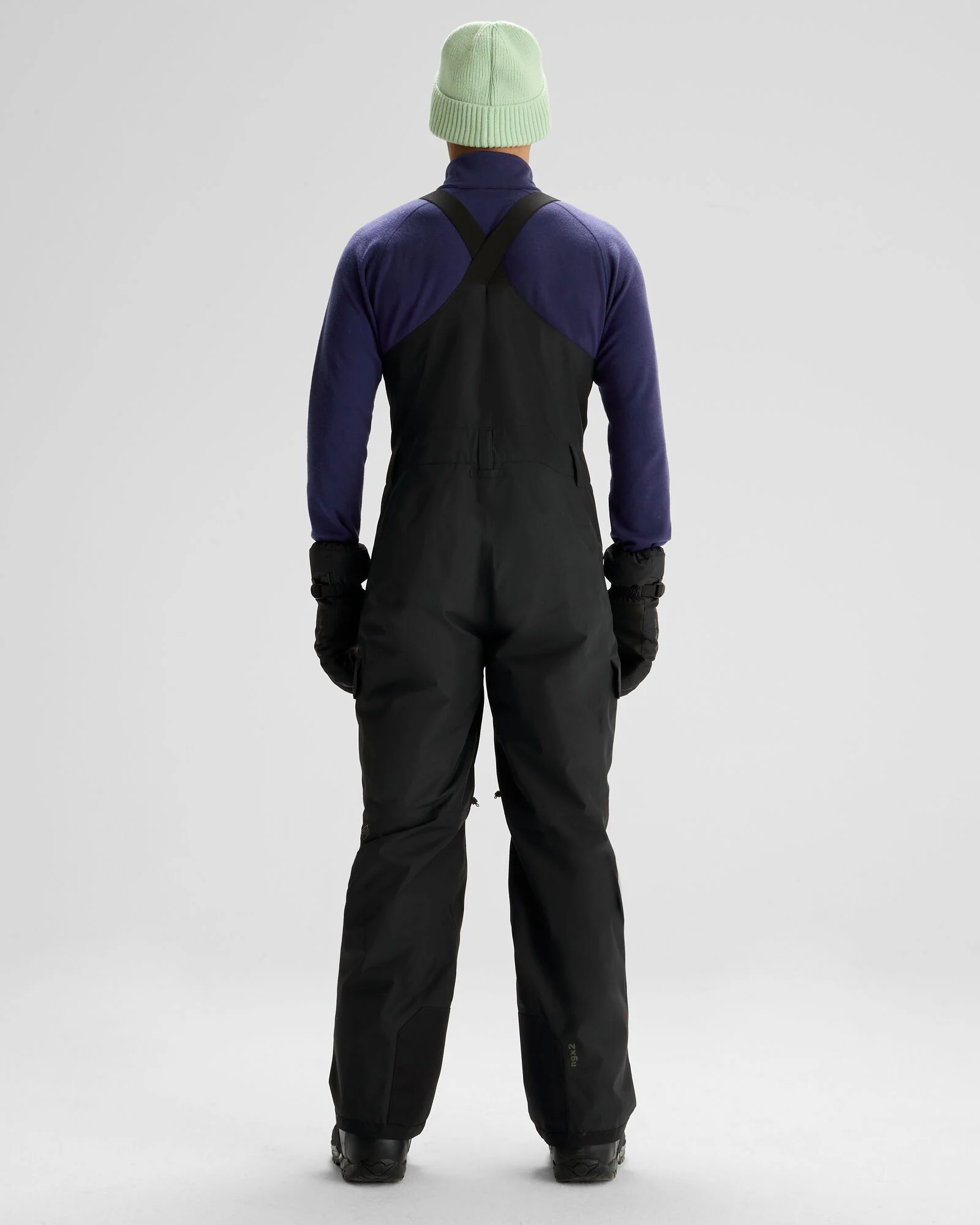 Men's PWDR-Days 2L Insulated Snow Bib - Black Stingray - Image 3