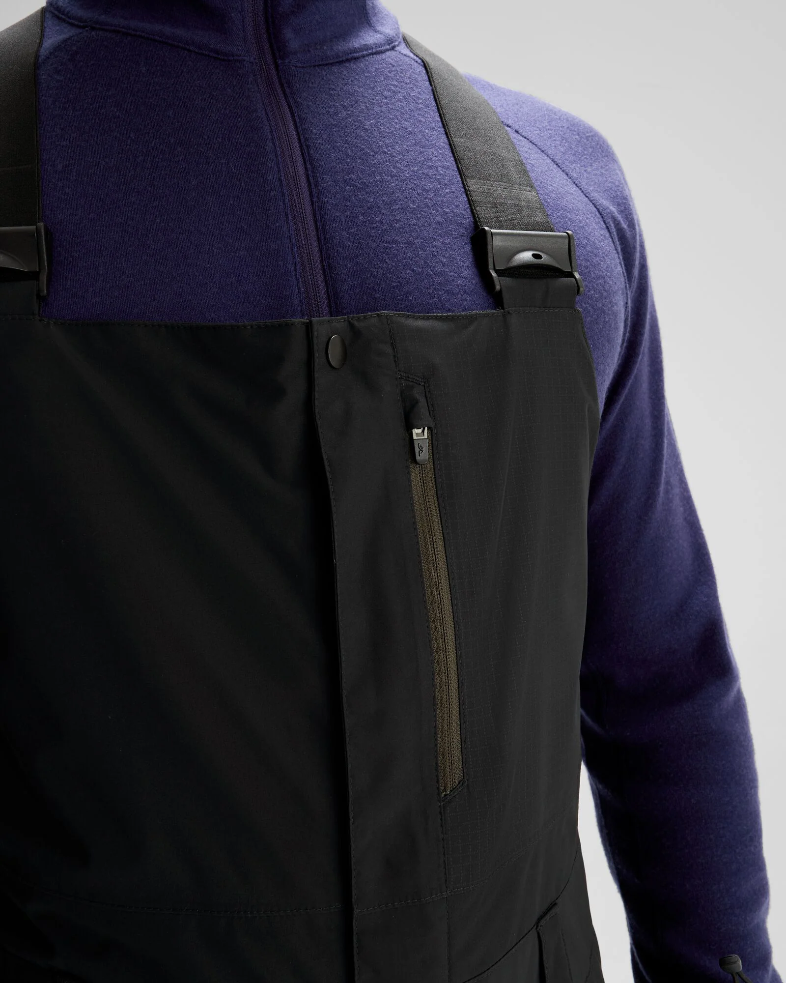 Men's PWDR-Days 2L Insulated Snow Bib - Black Stingray - Image 4