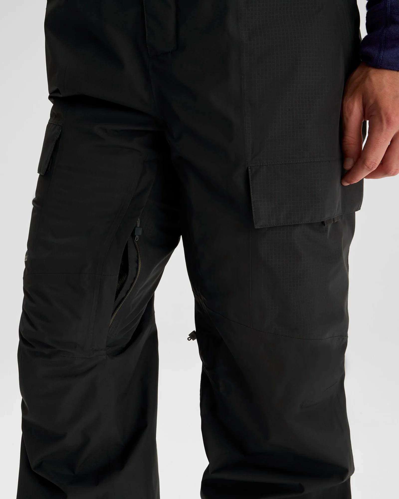 Men's PWDR-Days 2L Insulated Snow Bib - Black Stingray - Image 8