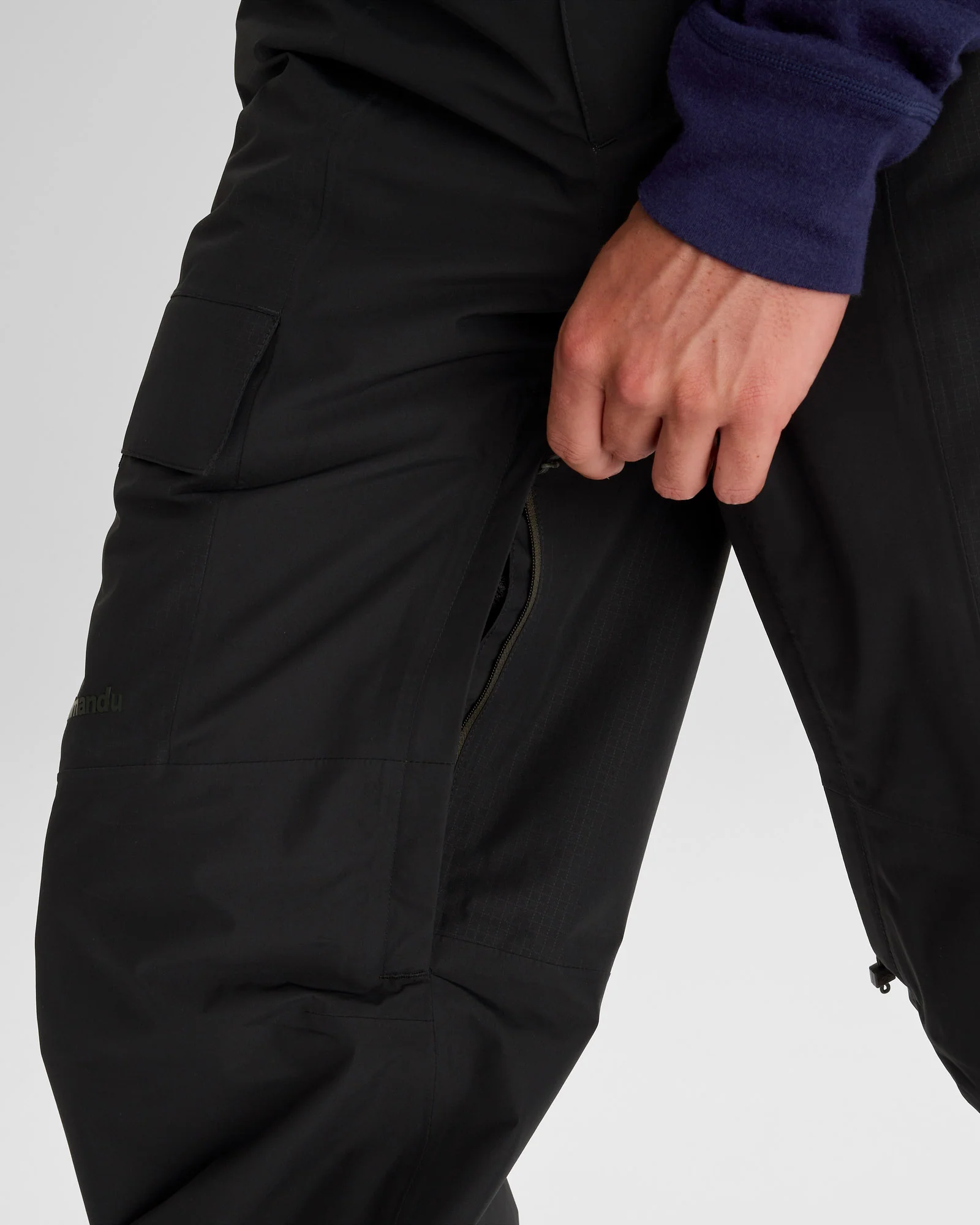 Men's PWDR-Days 2L Insulated Snow Pants - Black Stingray - Image 10