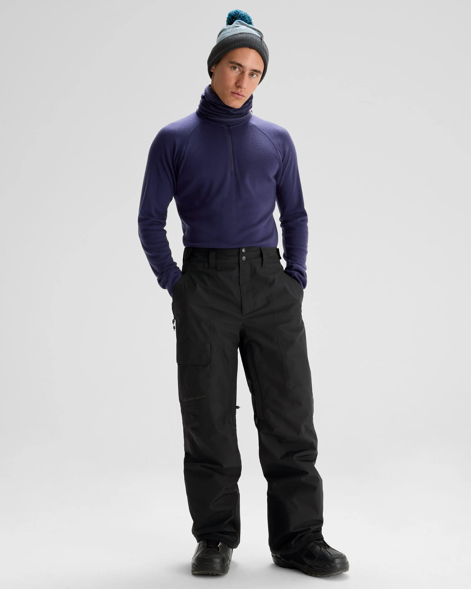 Men's PWDR-Days 2L Insulated Snow Pants - Black Stingray - Image 4