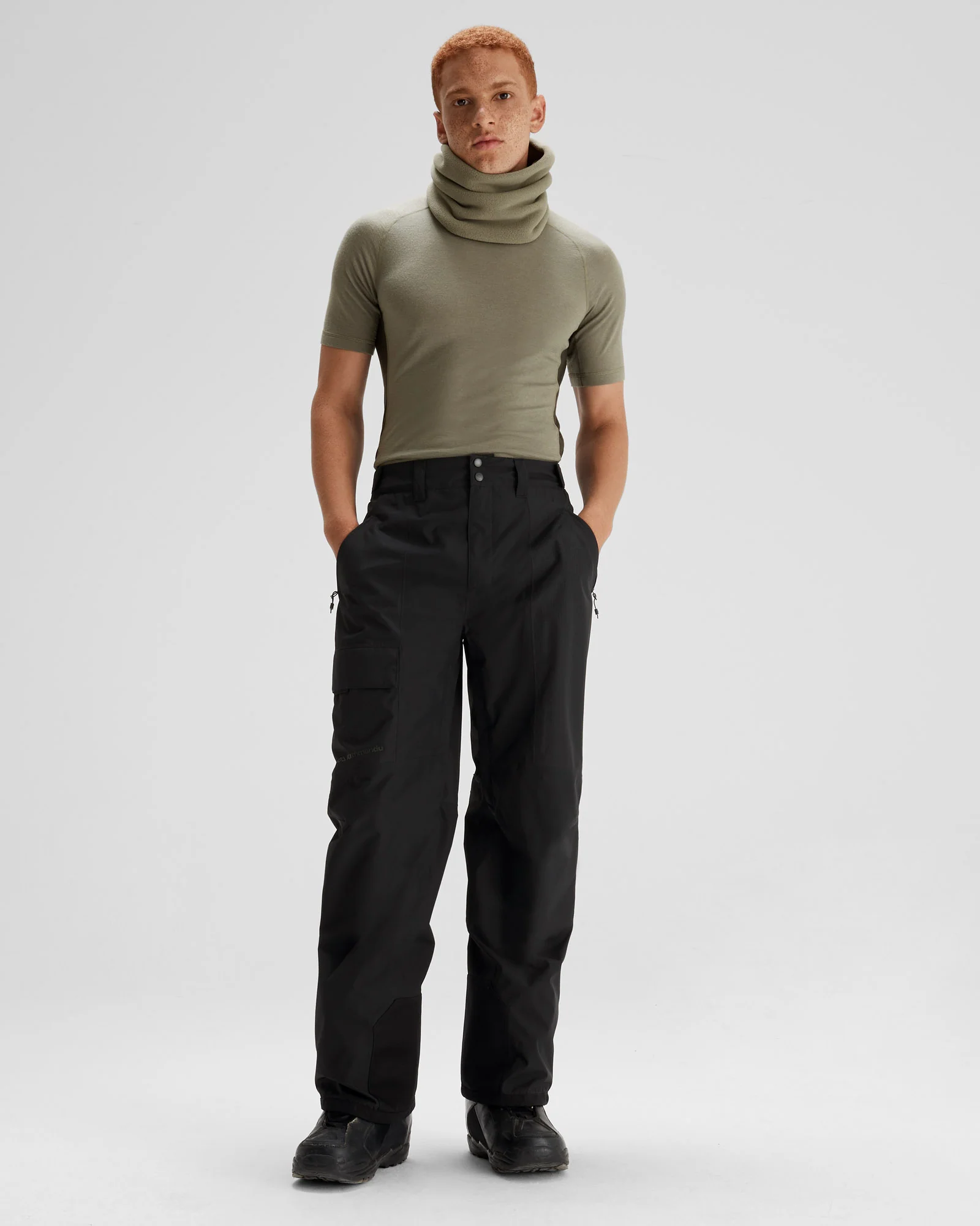 Men's PWDR-Days 2L Shell Snow Pants - Black Stingray - Image 2