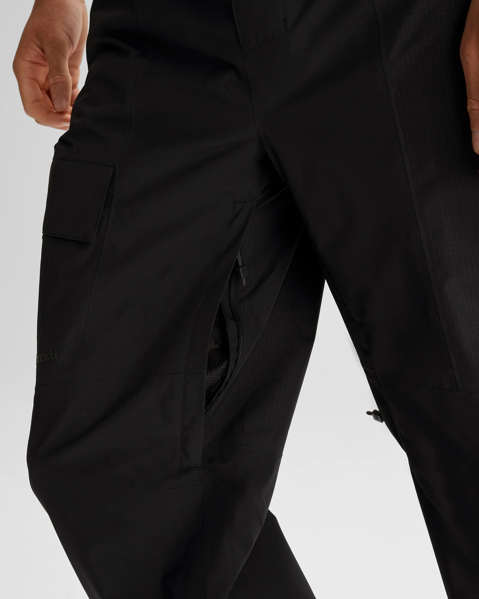 Men's PWDR-Days 2L Shell Snow Pants - Black Stingray - Image 9