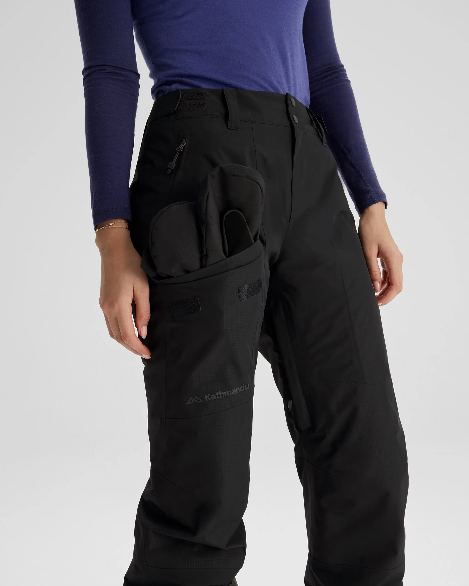 Women's PWDR-Days 2L Insulated Snow Pants - Black Stingray - Image 7