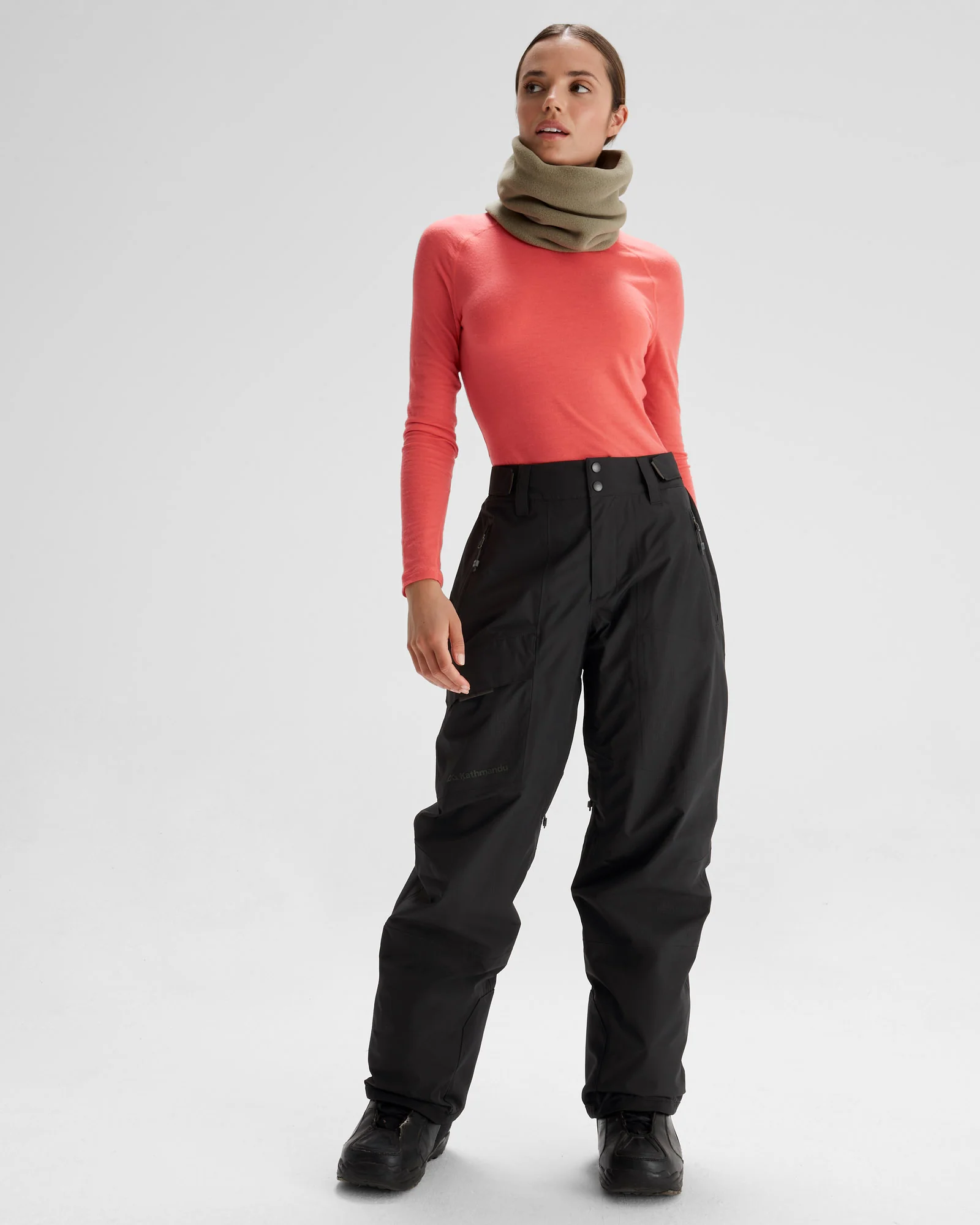Women's PWDR-Days 2L Shell Snow Pants - Black Stingray - Image 2