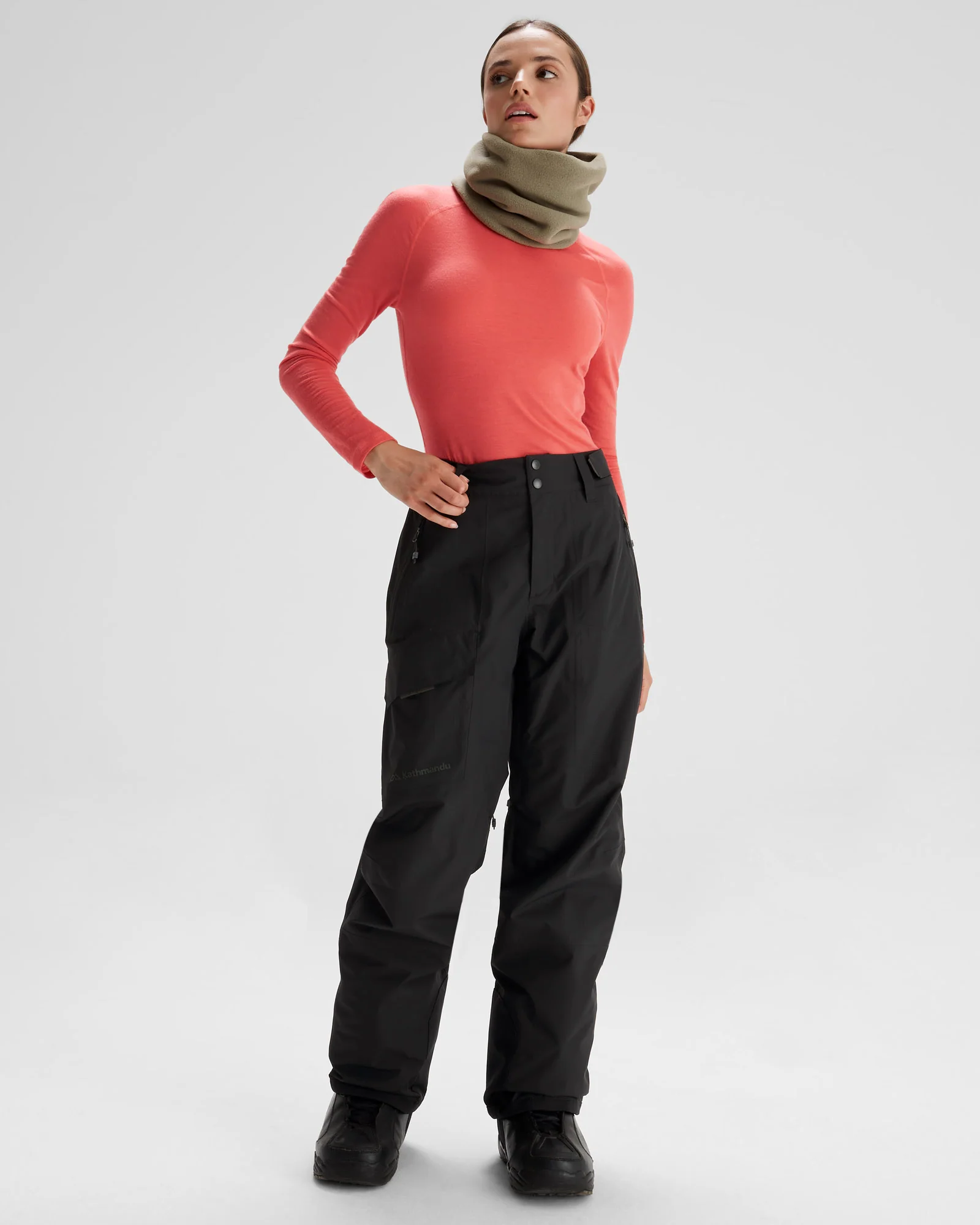 Women's PWDR-Days 2L Shell Snow Pants - Black Stingray - Image 8