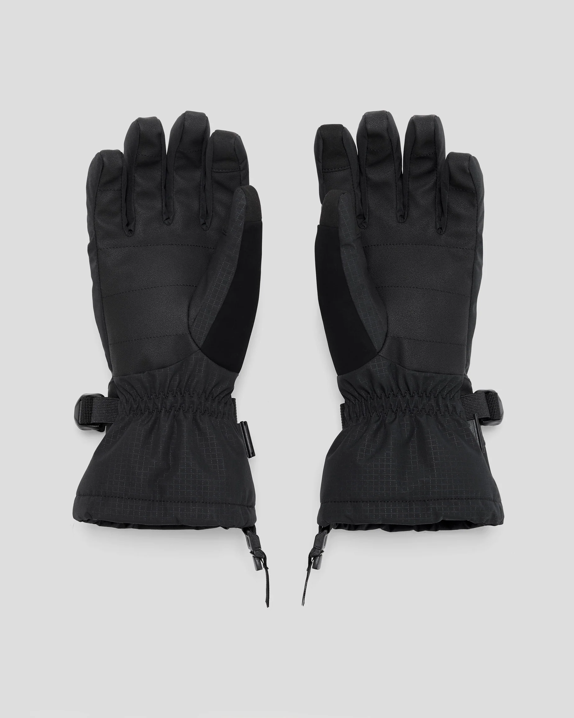 PWDR-Days Men's Insulated Snow Gloves - Black Stingray - Image 2