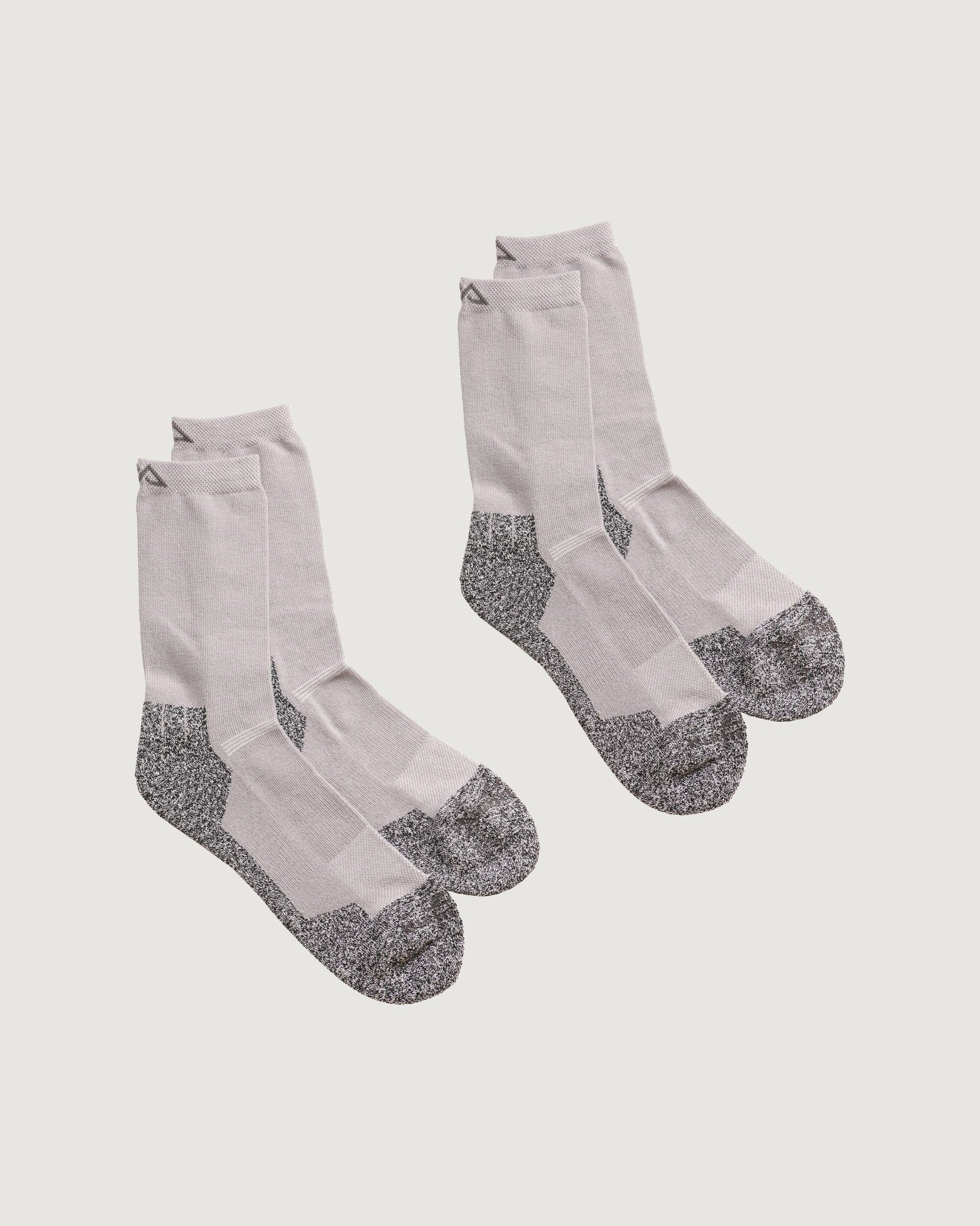 quickDRY Travel Socks - 2 Pack - Steel Grey