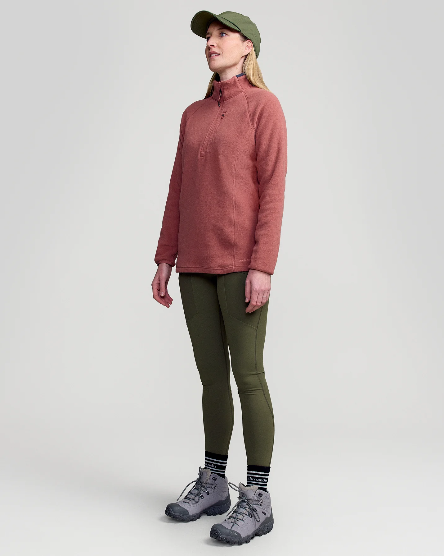 Women's Ridge 100 Primaloft Pullover - Dark Clay - Image 2