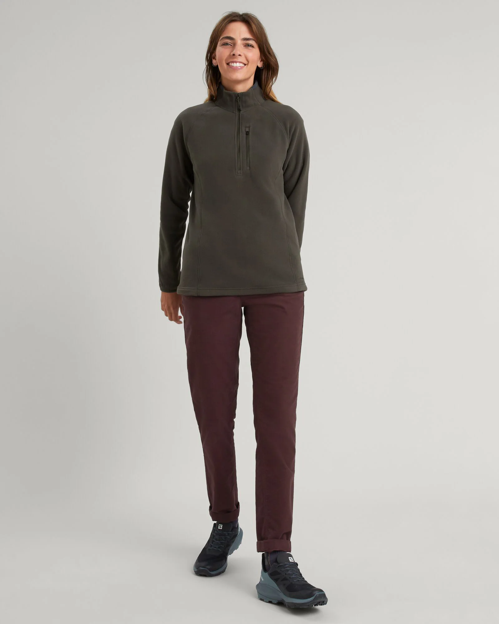 Women's Ridge 100 PrimaLoft Bio Pullover - Dark Moss - Image 2