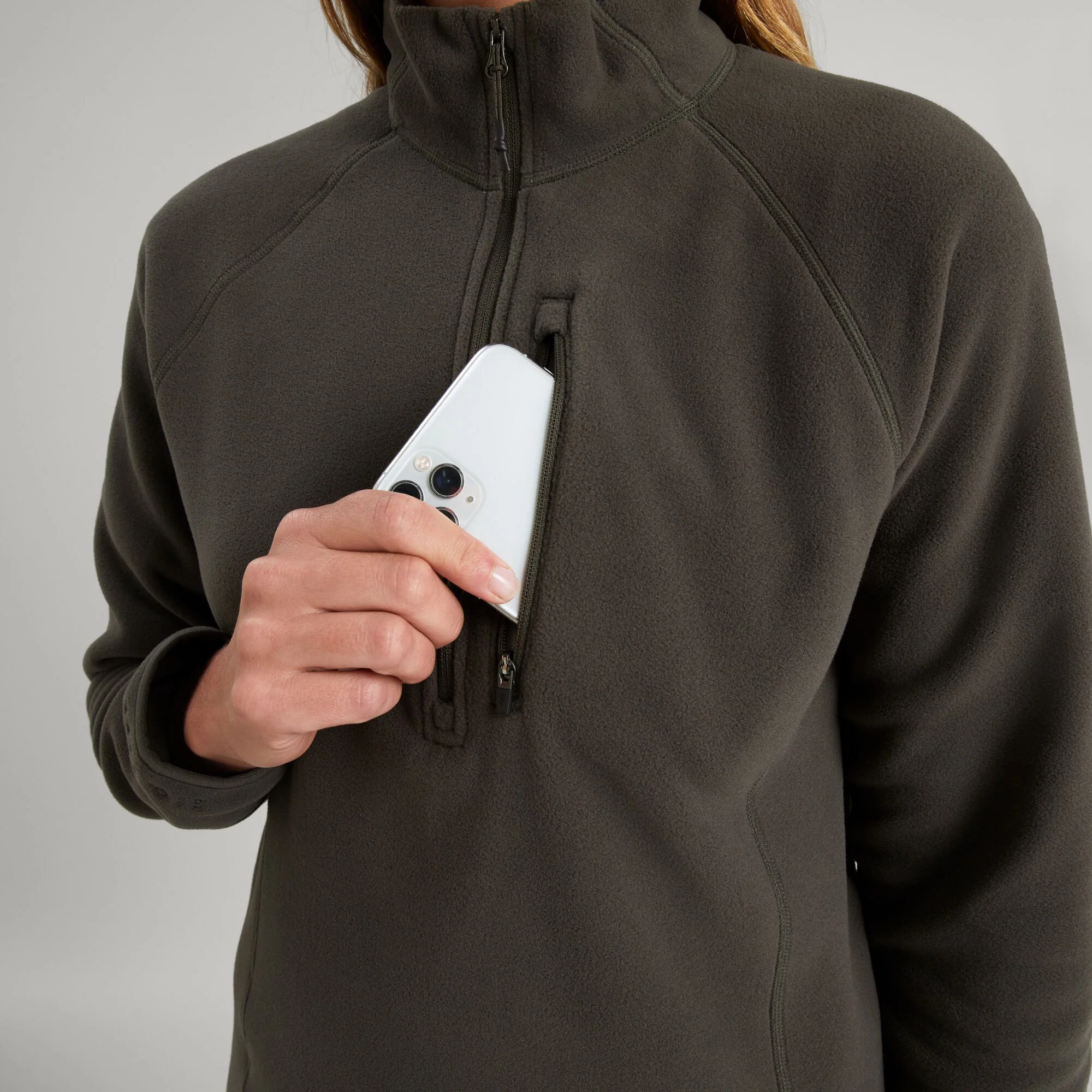 Women's Ridge 100 PrimaLoft Bio Pullover - Dark Moss - Image 5