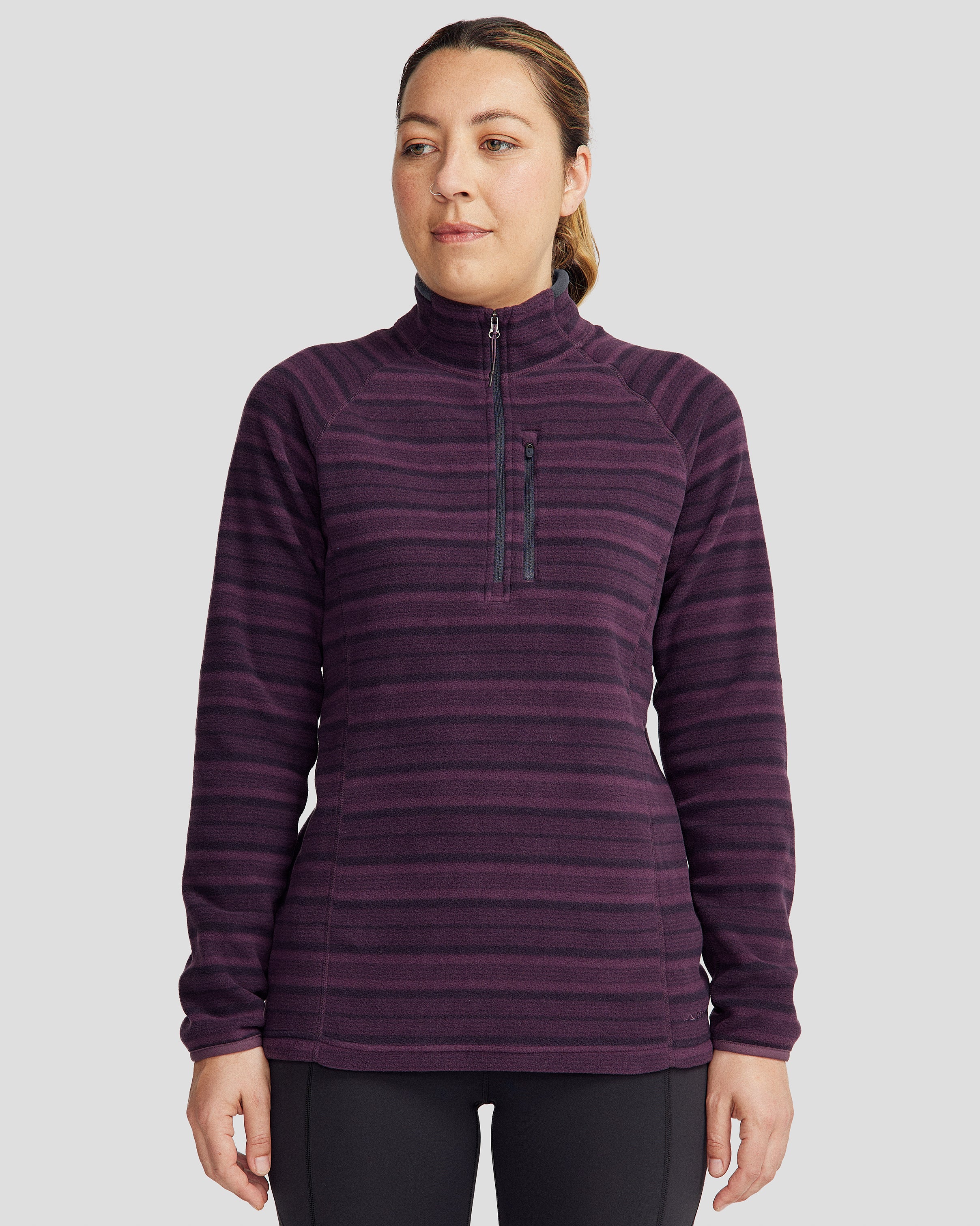 Women's Ridge 100 Primaloft Pullover - Jam Stripe