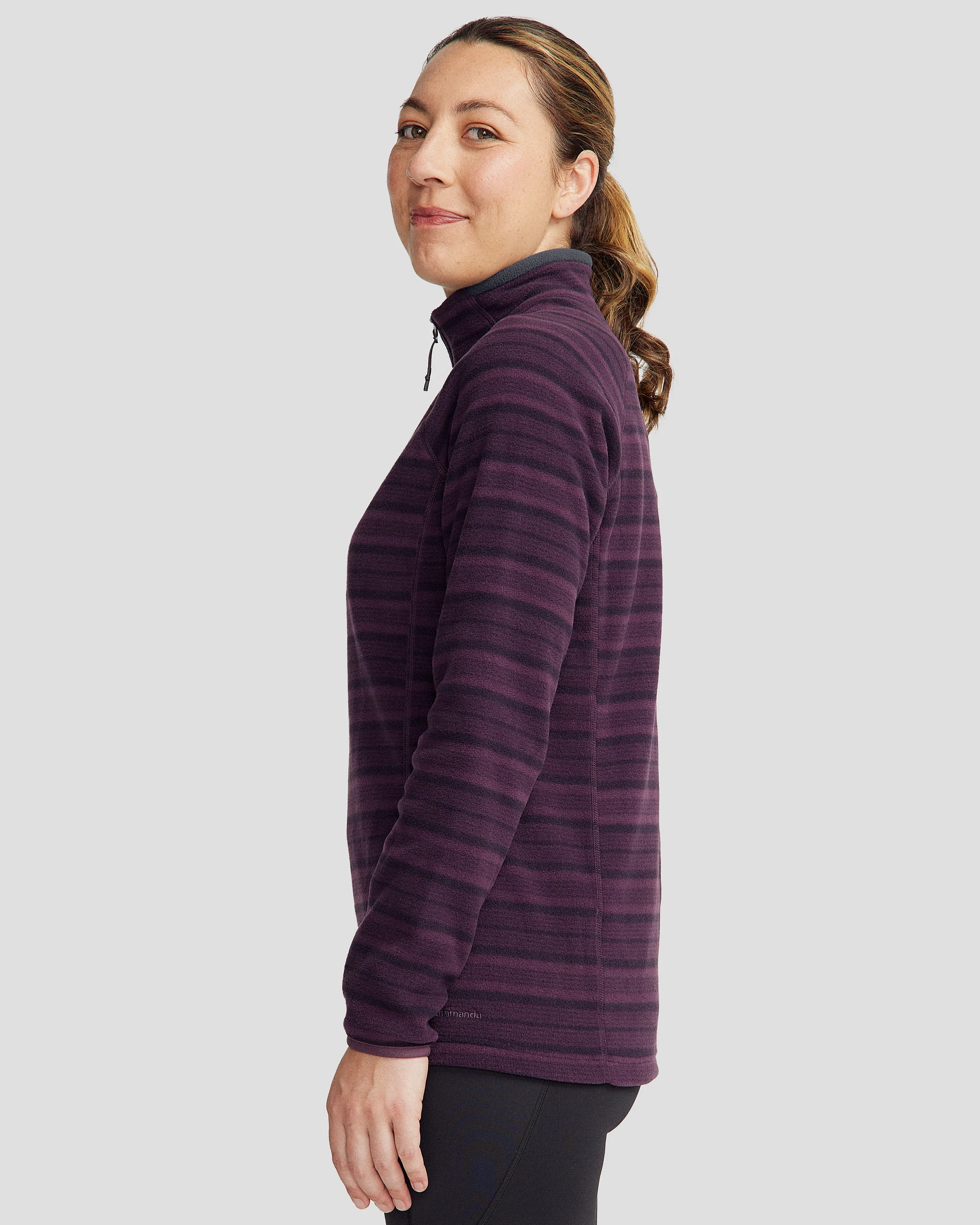 Women's Ridge 100 Primaloft Pullover - Jam Stripe - Image 3