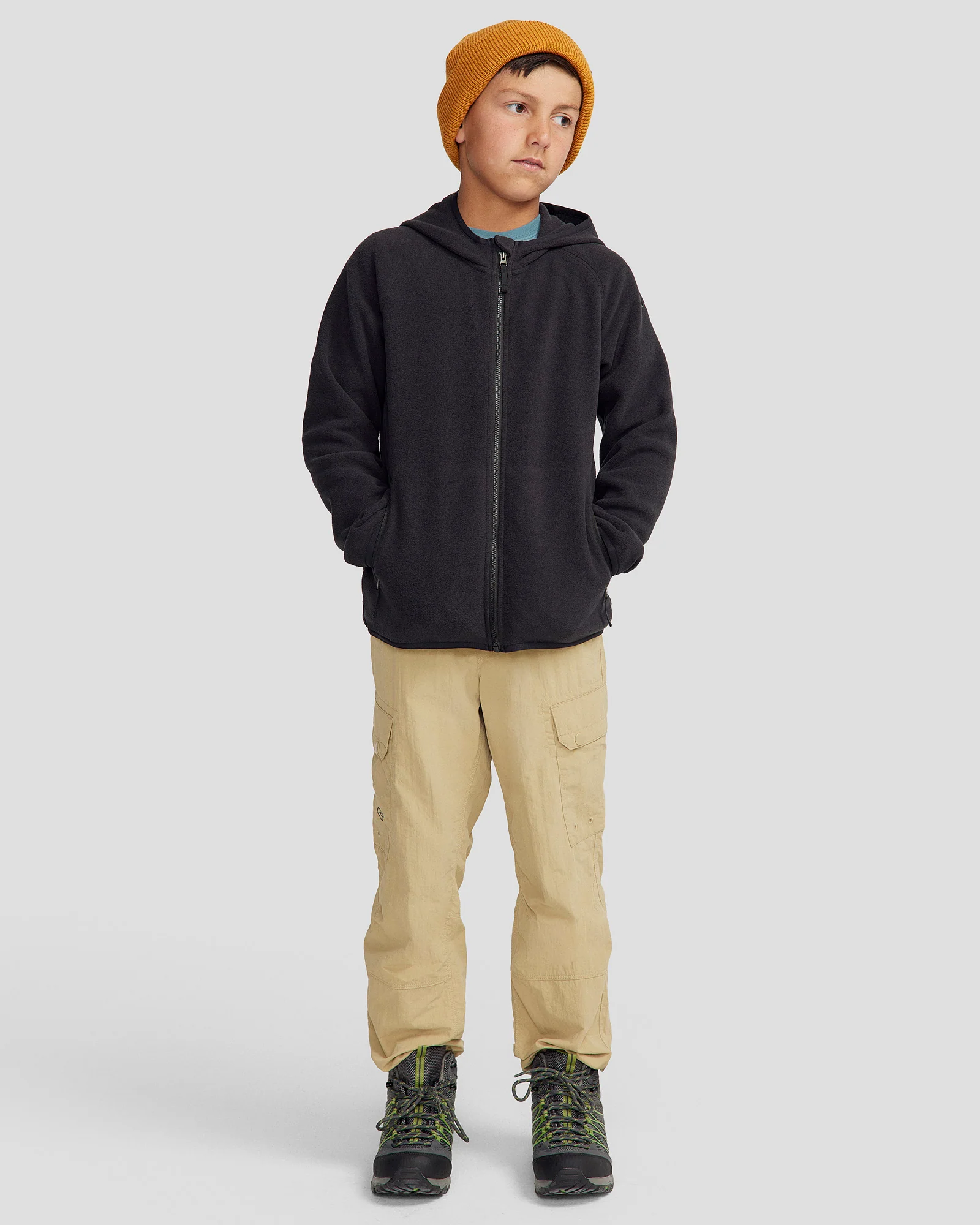Youth Ridge 100 PrimaLoft Hooded Jacket - Black