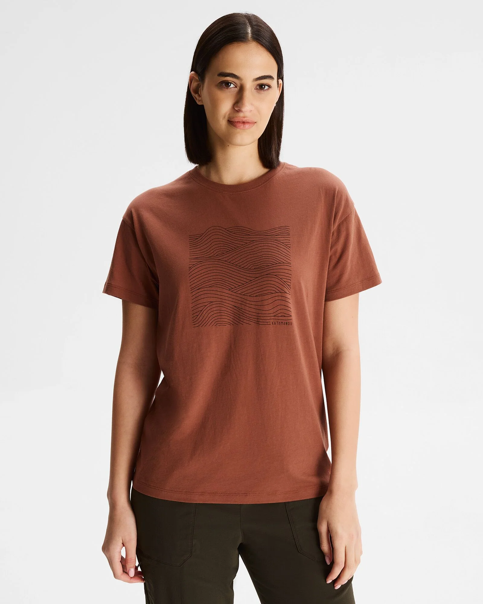 Women's Ripple Organic Cotton T-shirt - Woodsy