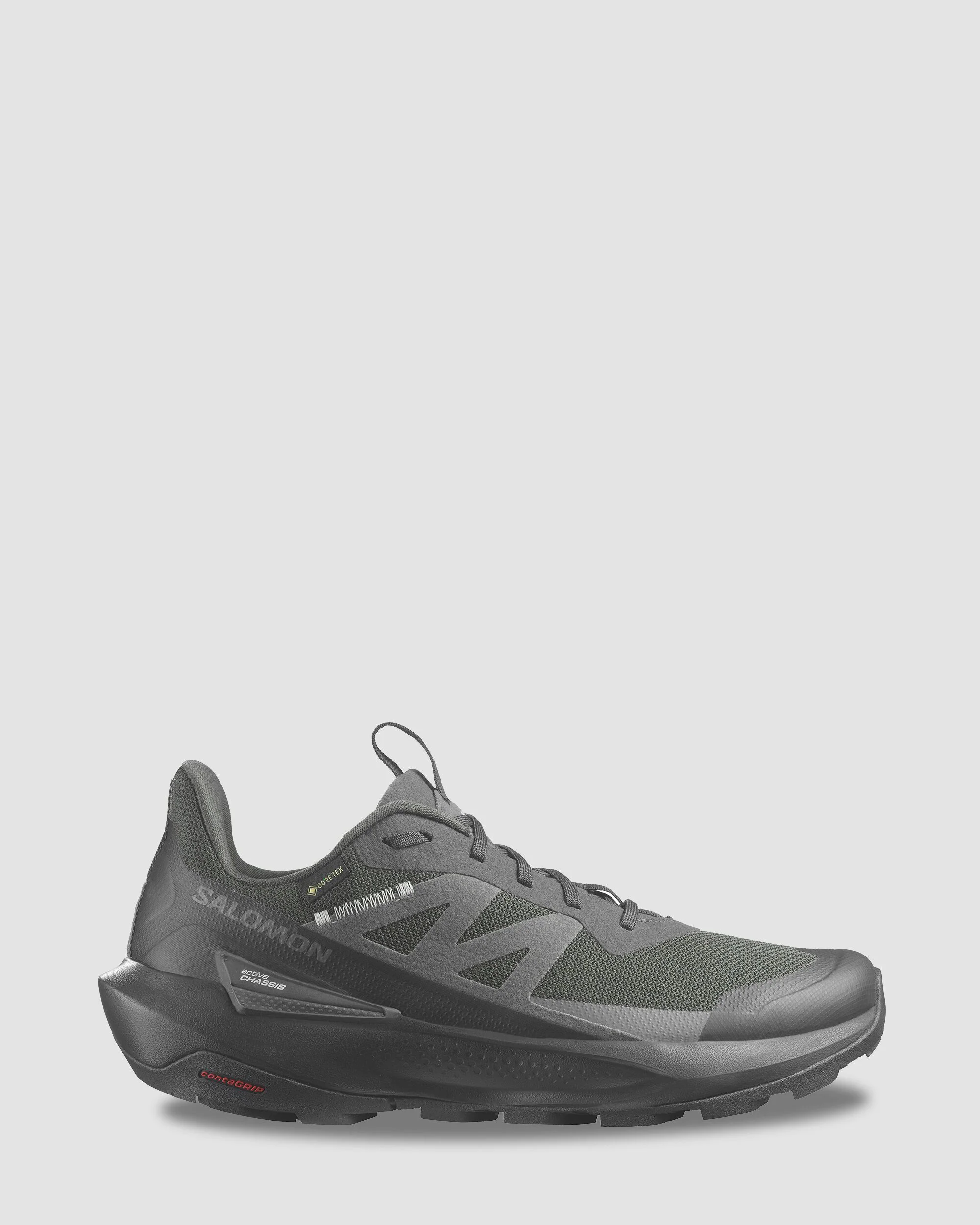 Men's Salomon Elixir Activ GTX Hiking Shoes - Phantom/Black/Magnet