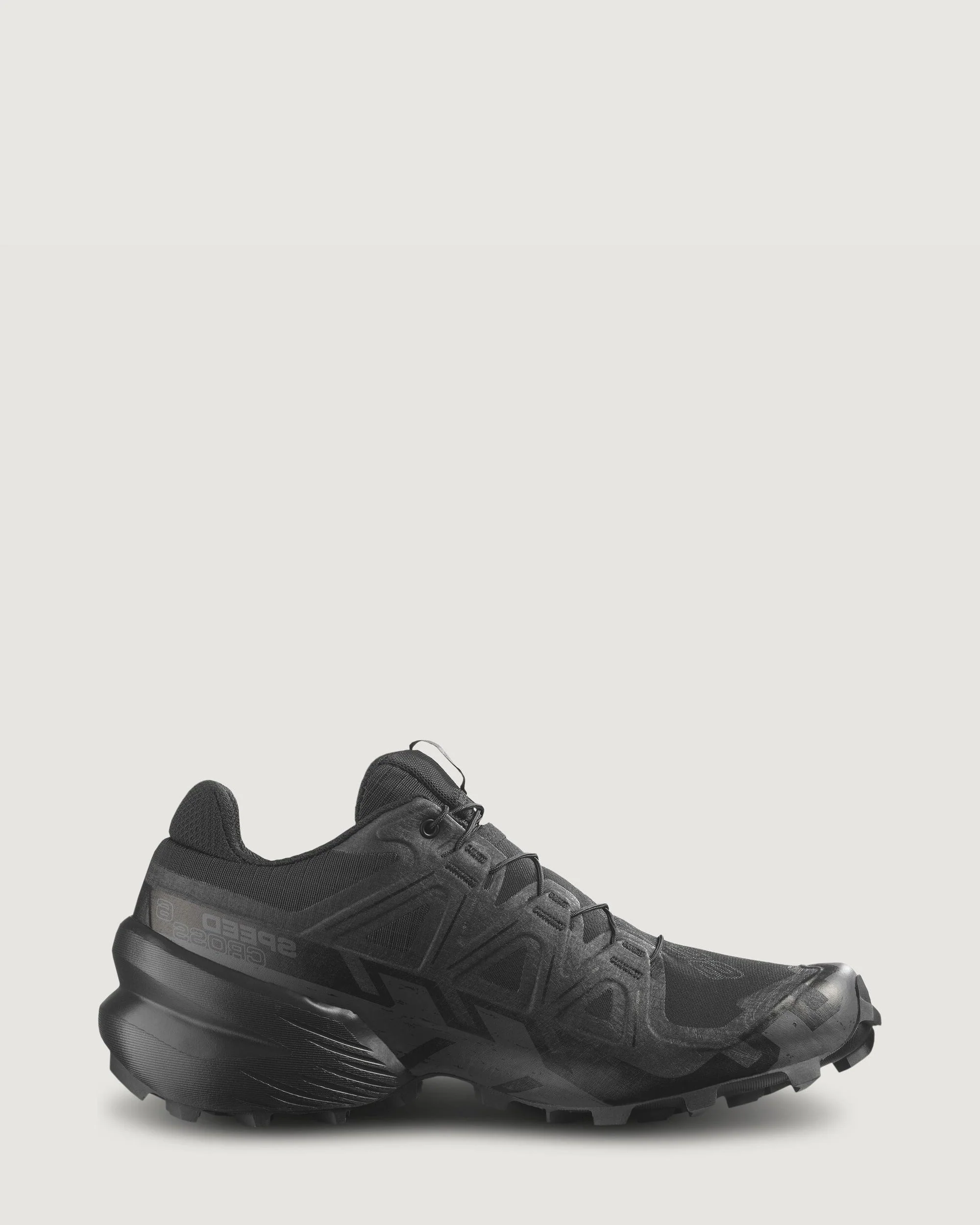 Women's Salomon Speedcross 6 Trail Running Shoes - Black/Black/Phantom