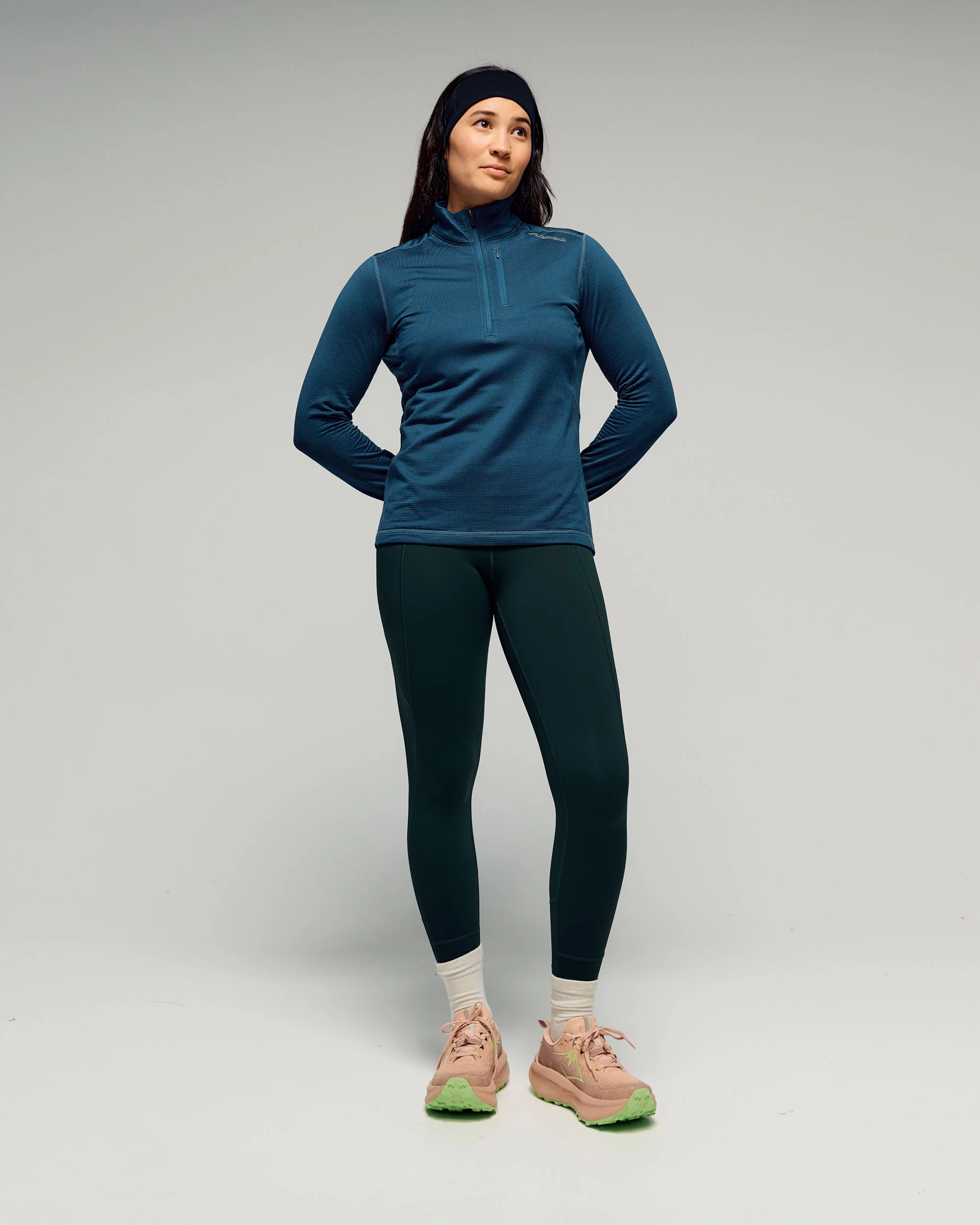 Women's Seeker Fleece 1/4 Zip Pullover - Deep Lagoon - Image 4