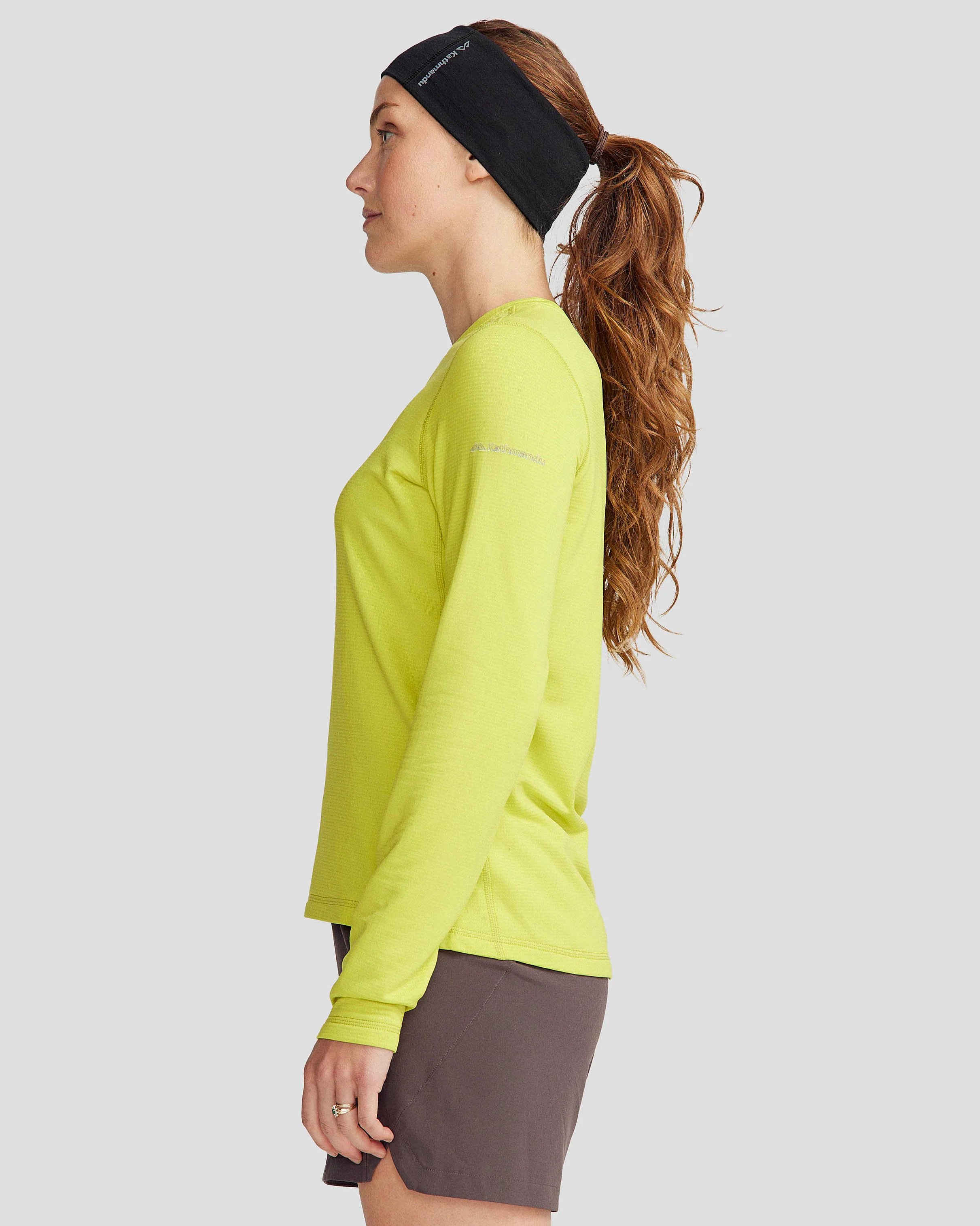 Women's Seeker Fleece Long Sleeve Top - Bright Moss - Image 4
