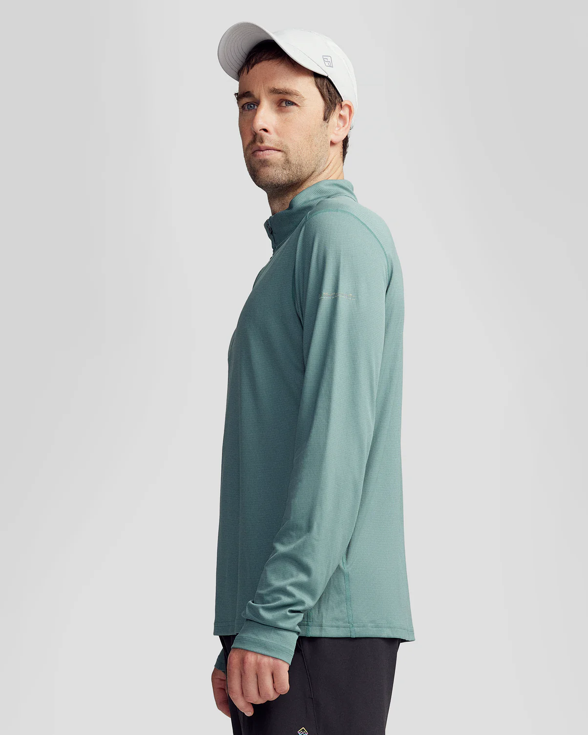 Men's Seeker Quarter Zip Top - Light Forest - Image 5