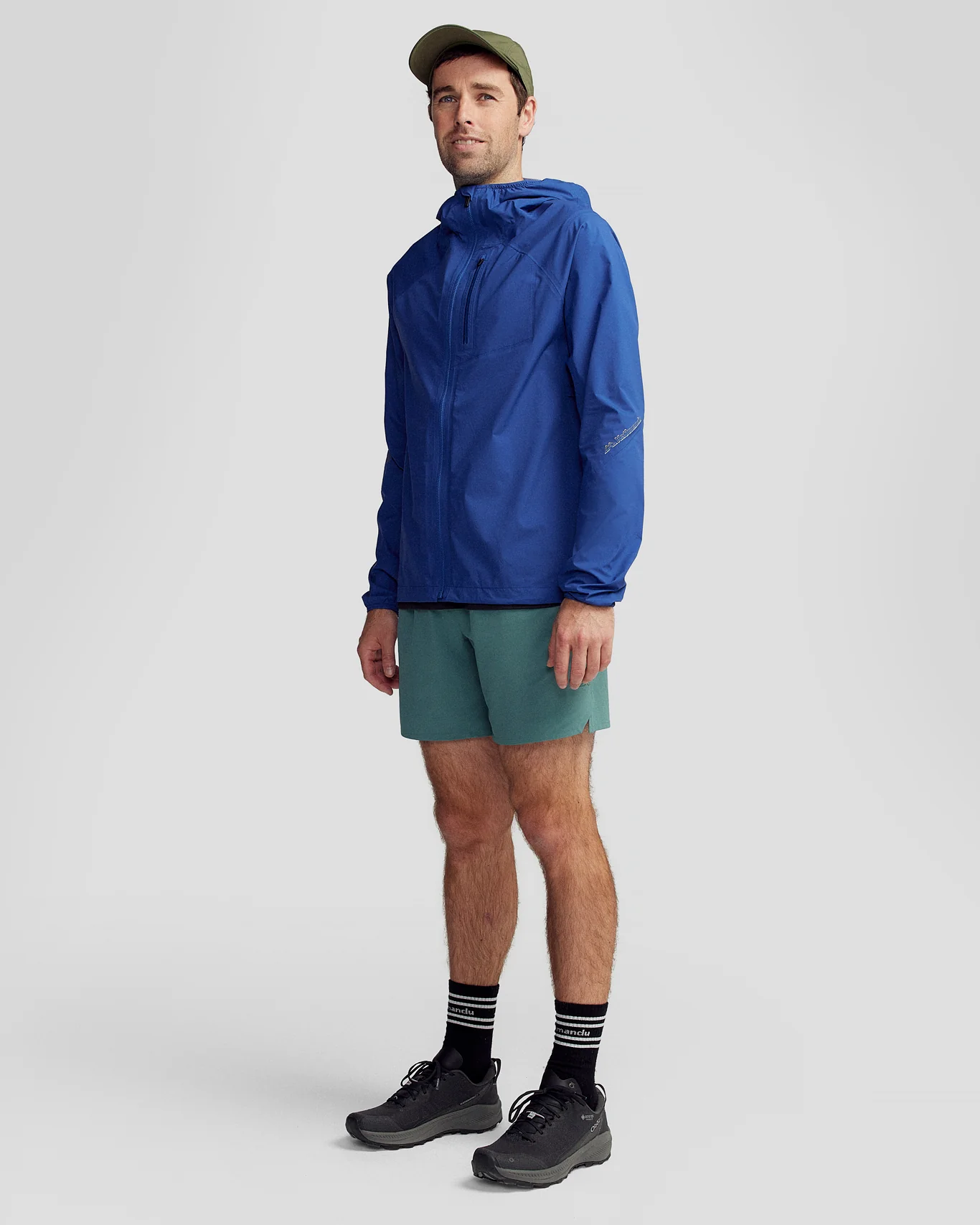 Men's Seeker 2.5L Rain Jacket - Bright Navy - Image 3