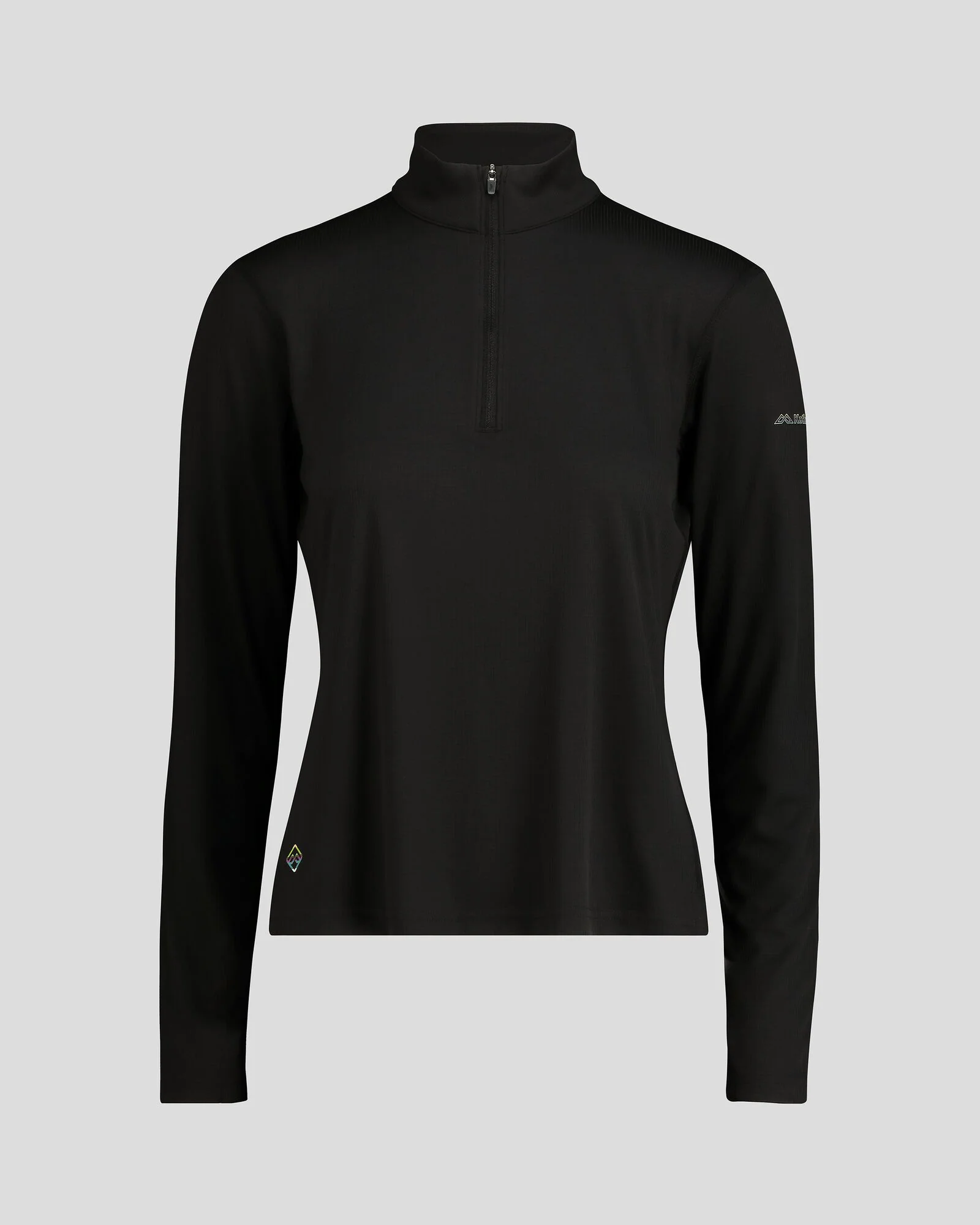 Women's Seeker Quarter Zip Top - Black Stingray - Image 6