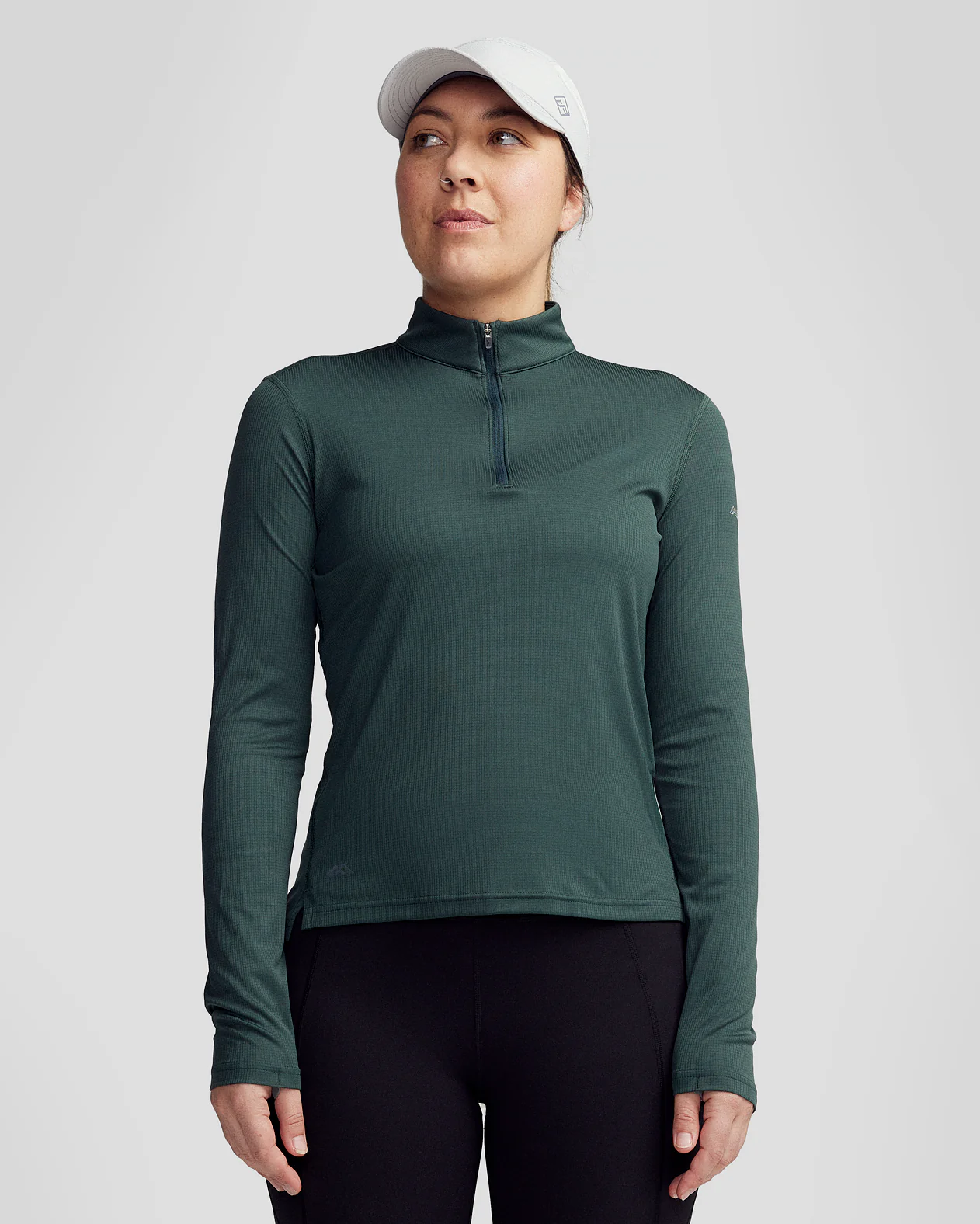 Women's Seeker Quarter Zip Top - Deep Forest