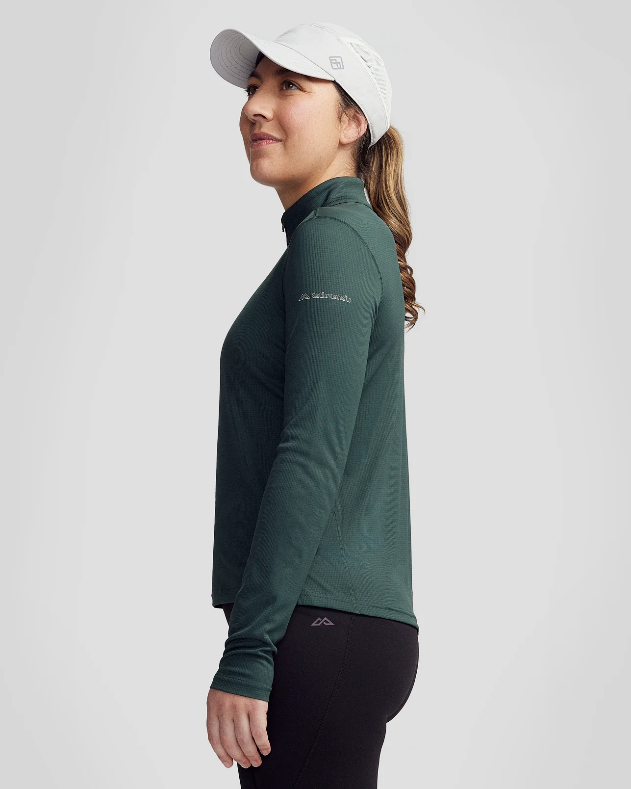 Women's Seeker Quarter Zip Top - Deep Forest - Image 4