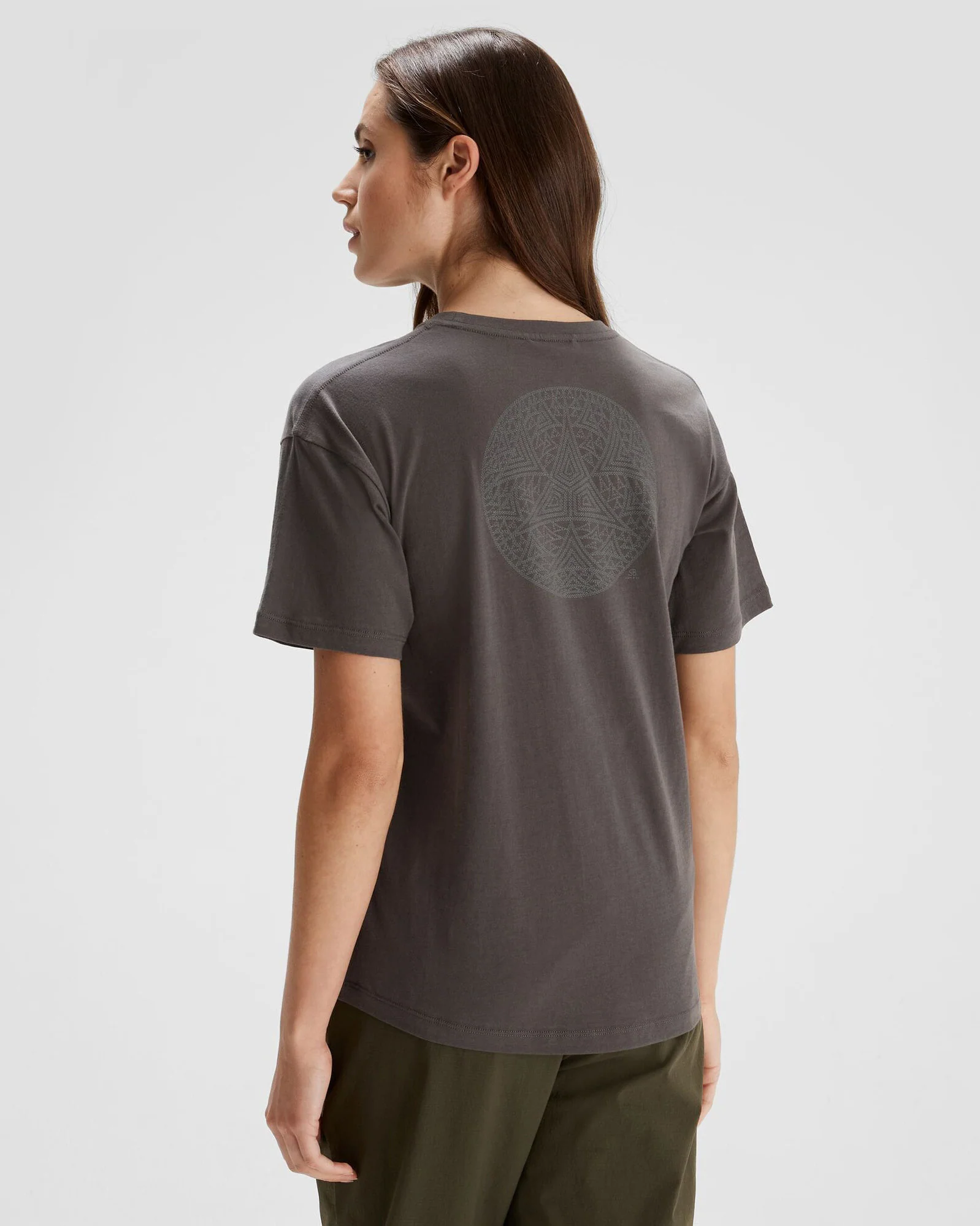 Women's Simon Beck Organic Cotton T-shirt  - Metal - Image 3