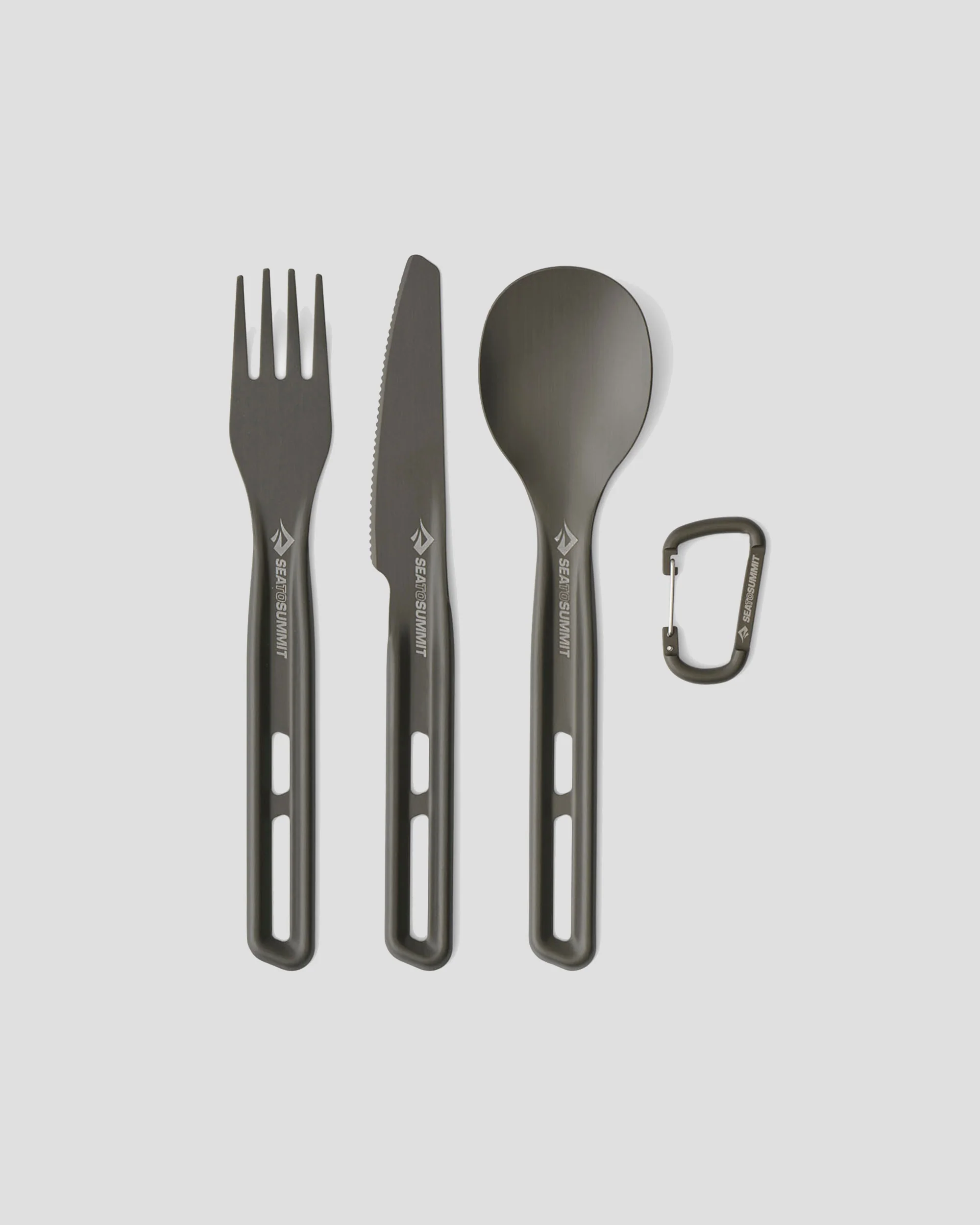 Sea to Summit Frontier UL Cutlery Set - Fork, Spoon & Knife - Anodised Grey