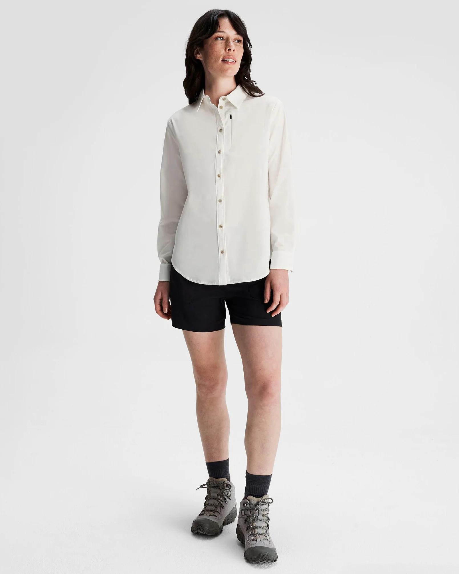 Women's Sun Breaker Long Sleeve Shirt - White - Image 2