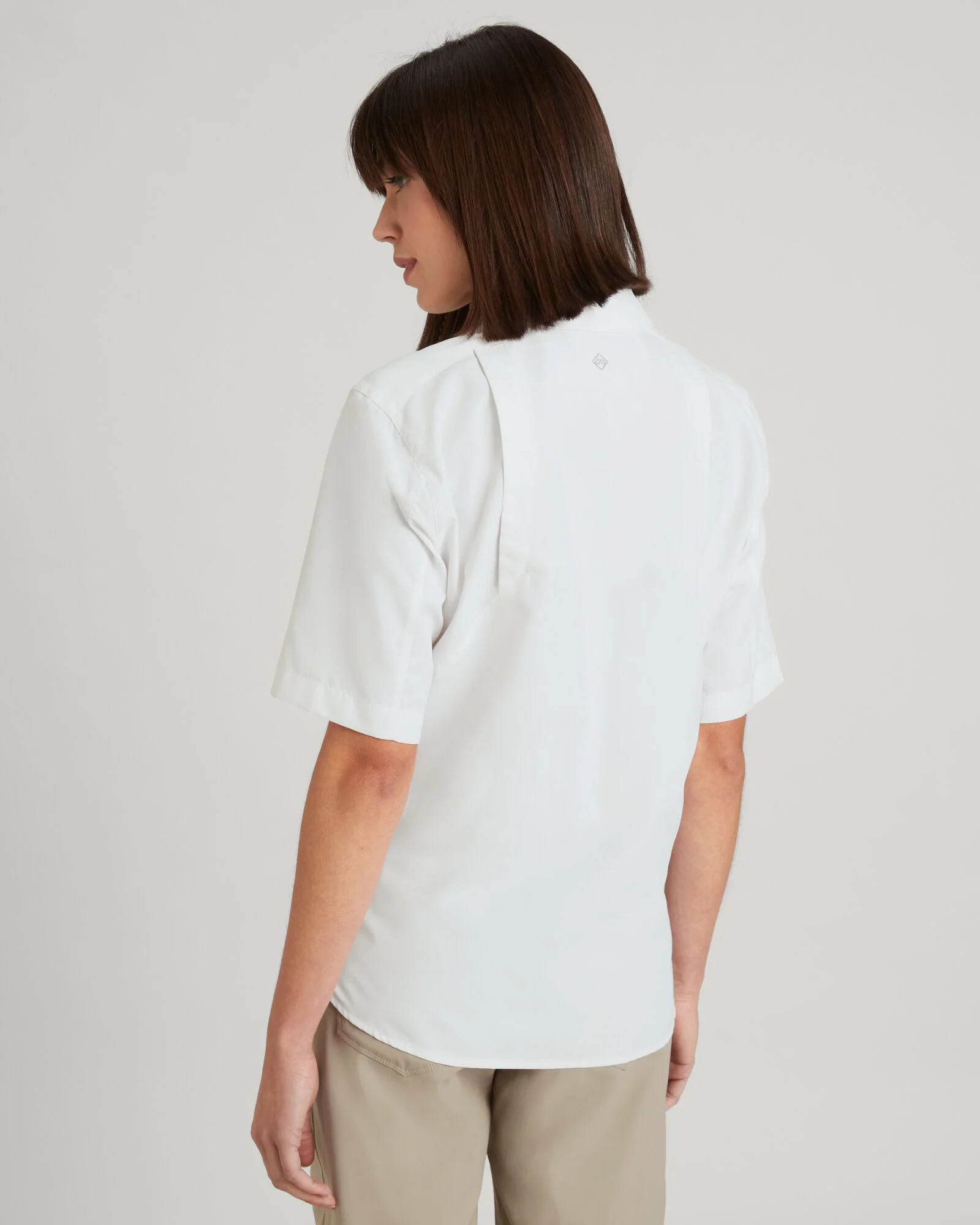 SUN-Scout UPF Women's Short Sleeve Shirt - White - Image 2