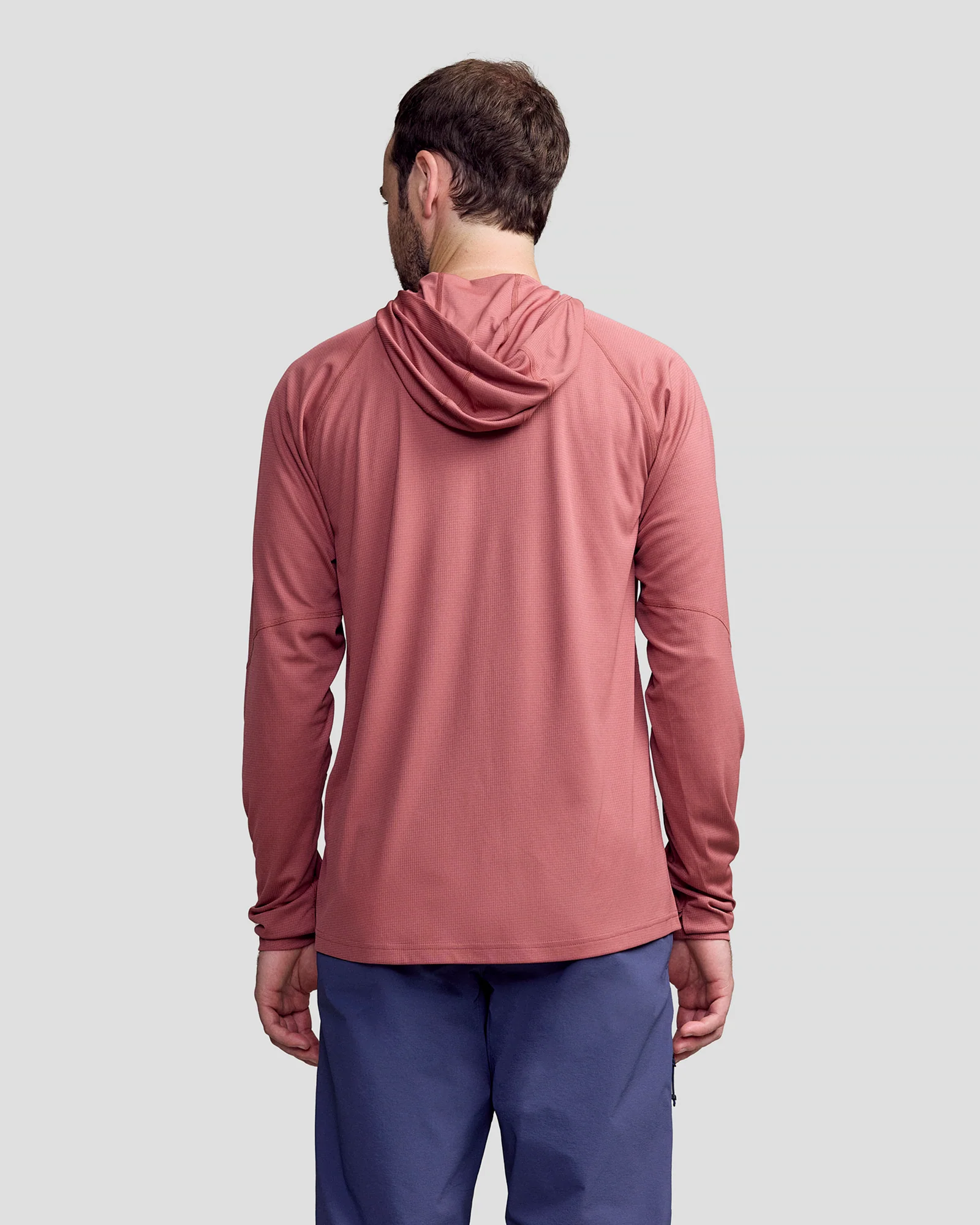 Men's SUN-Stopper LT Hoodie - Dark Clay - Image 3