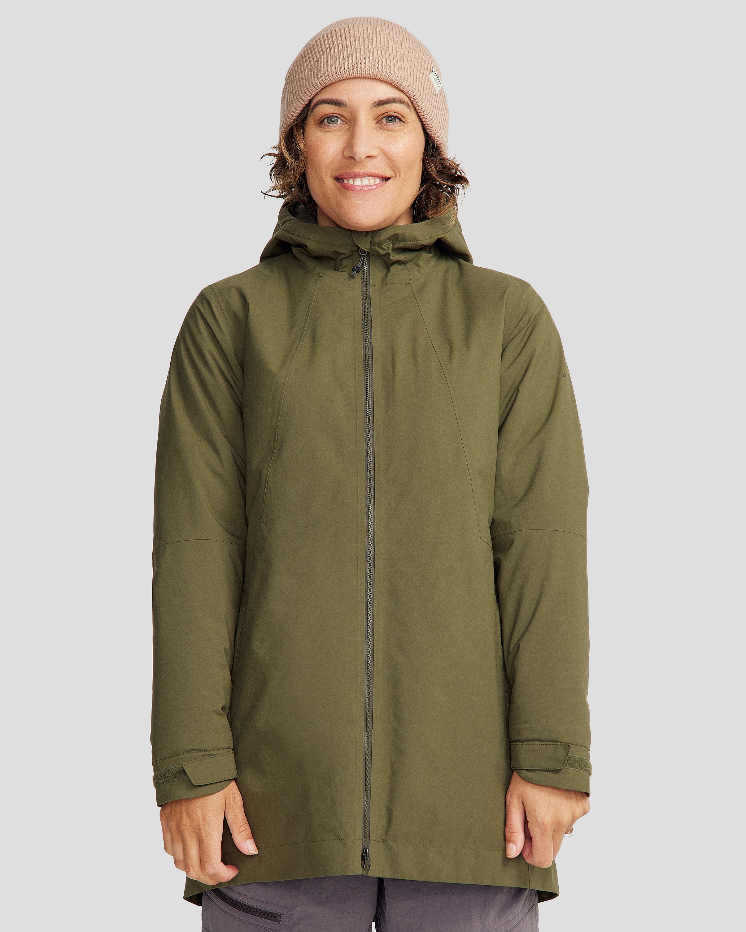 Women's Trailhead 2L novaLOFT Rain Parka - Light Moss