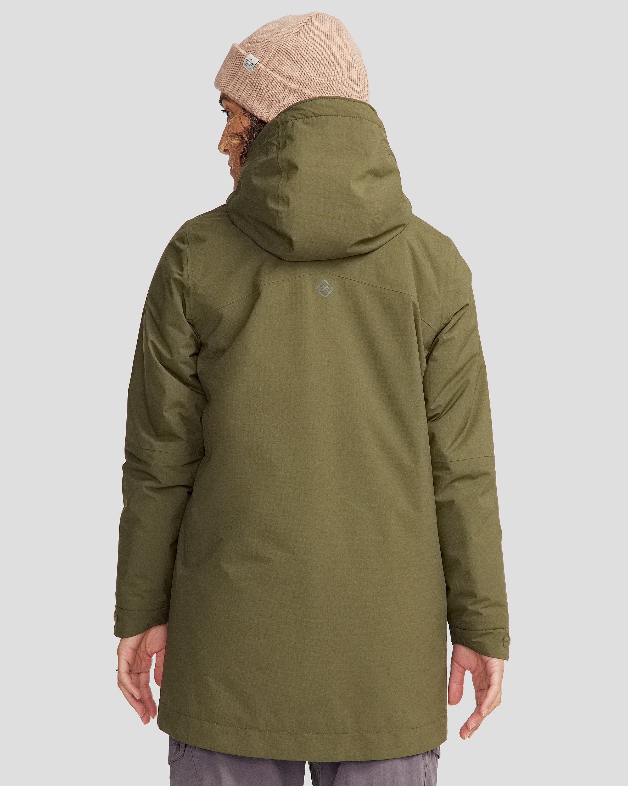 Women's Trailhead 2L novaLOFT Rain Parka - Light Moss - Image 4