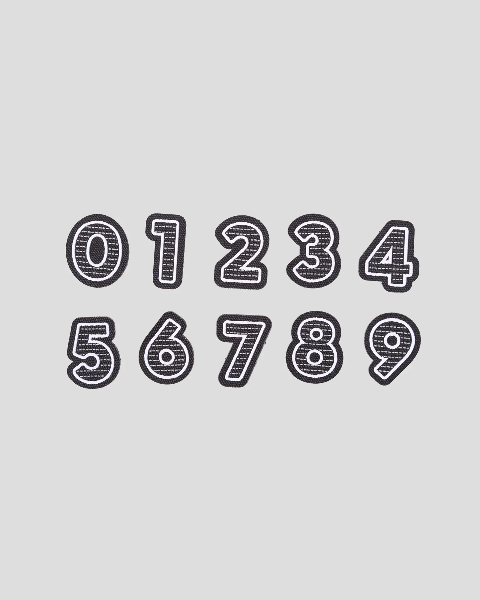Trailhead Badge - Numbers -  Black