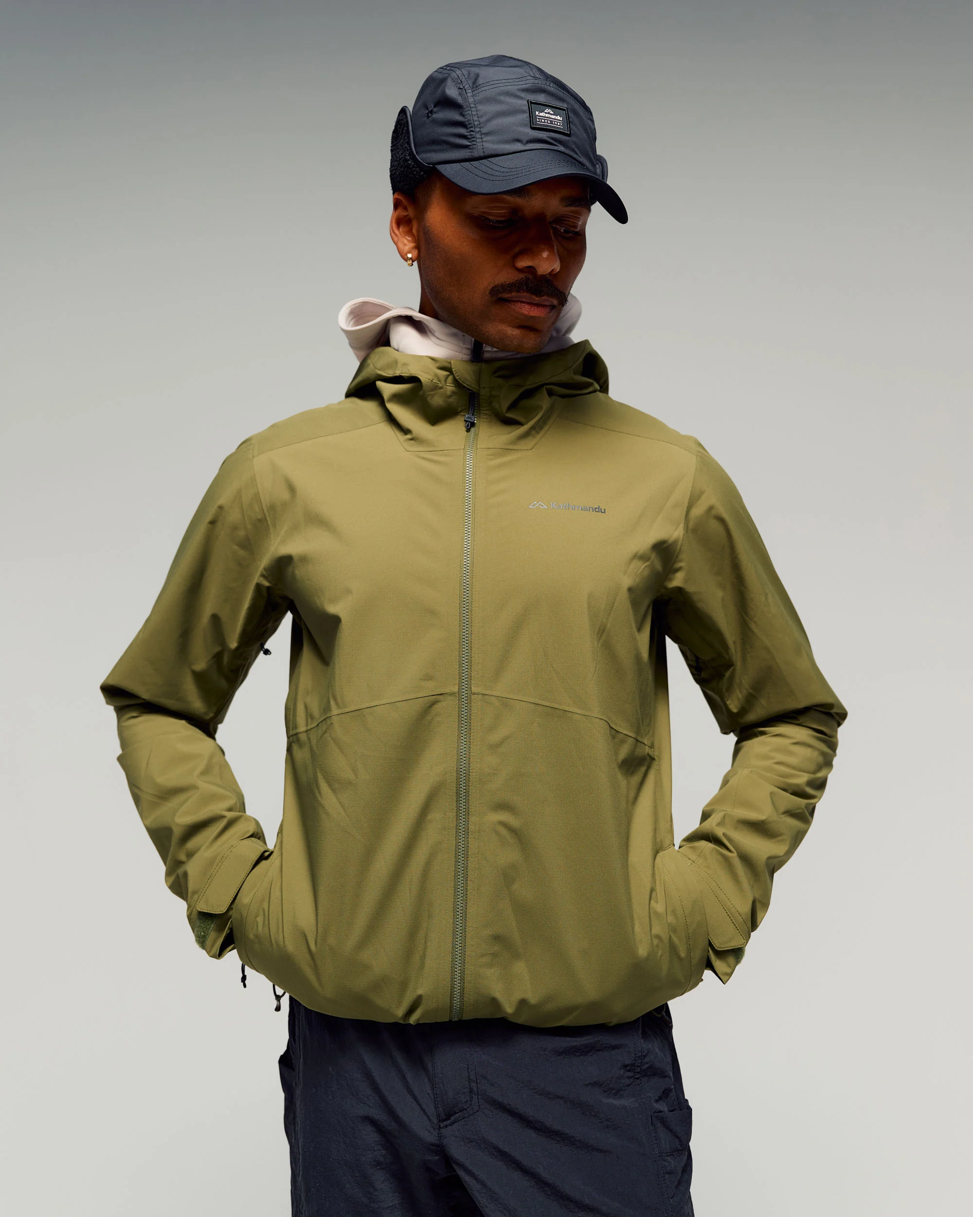 Men's Trailhead Stretch 2.5L Rain Jacket - Dark Fern - Image 2