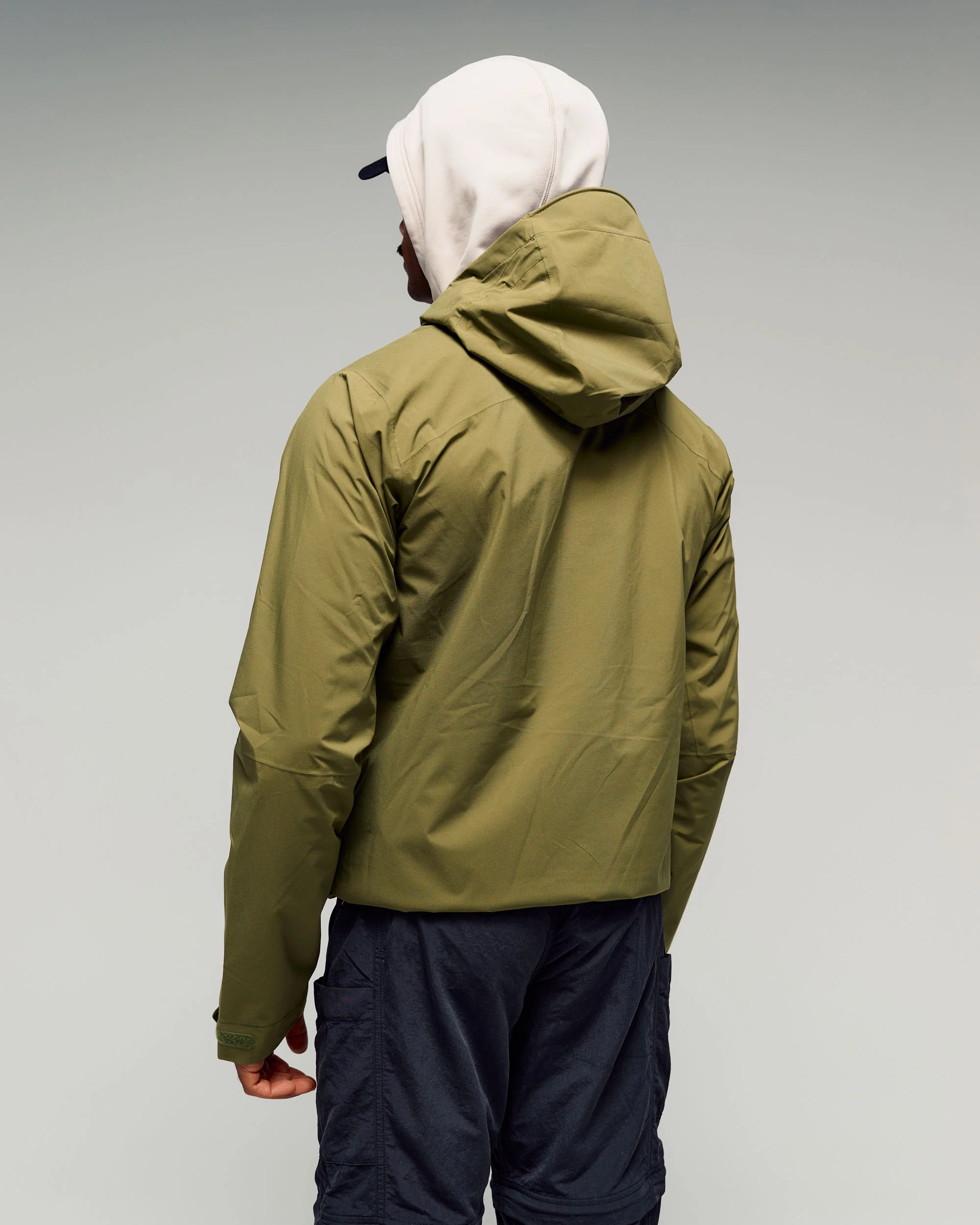 Men's Trailhead Stretch 2.5L Rain Jacket - Dark Fern - Image 4