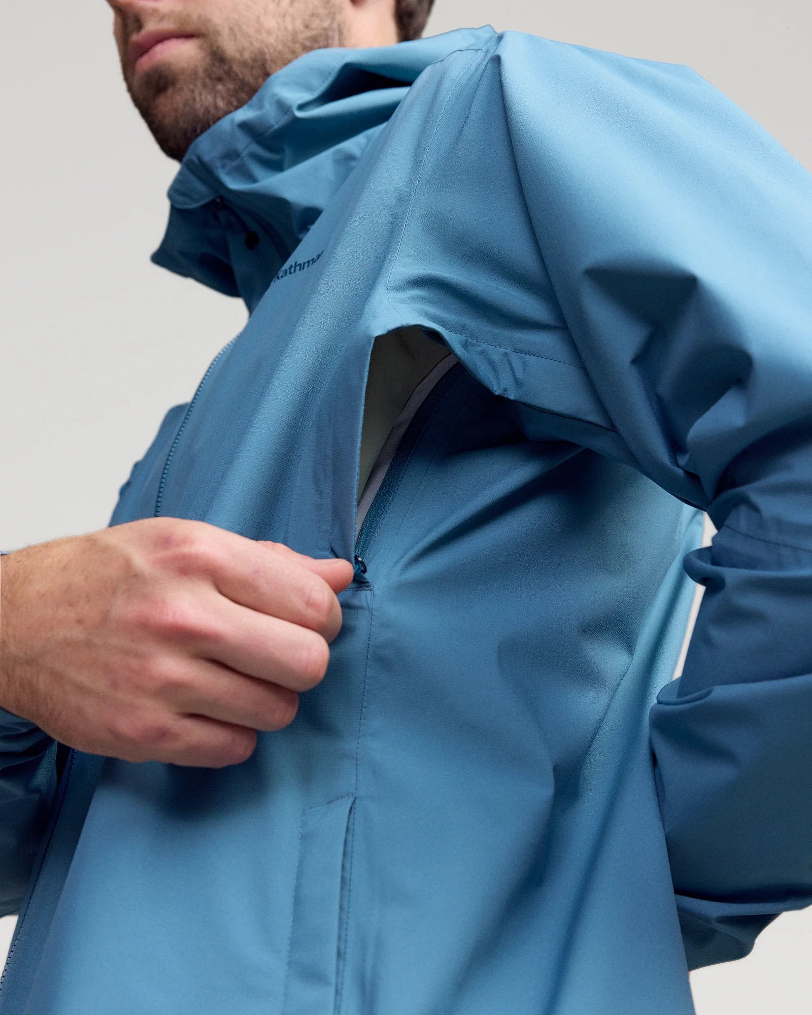 Men's Trailhead Stretch 2.5L Rain Jacket - Washed Blue - Image 5