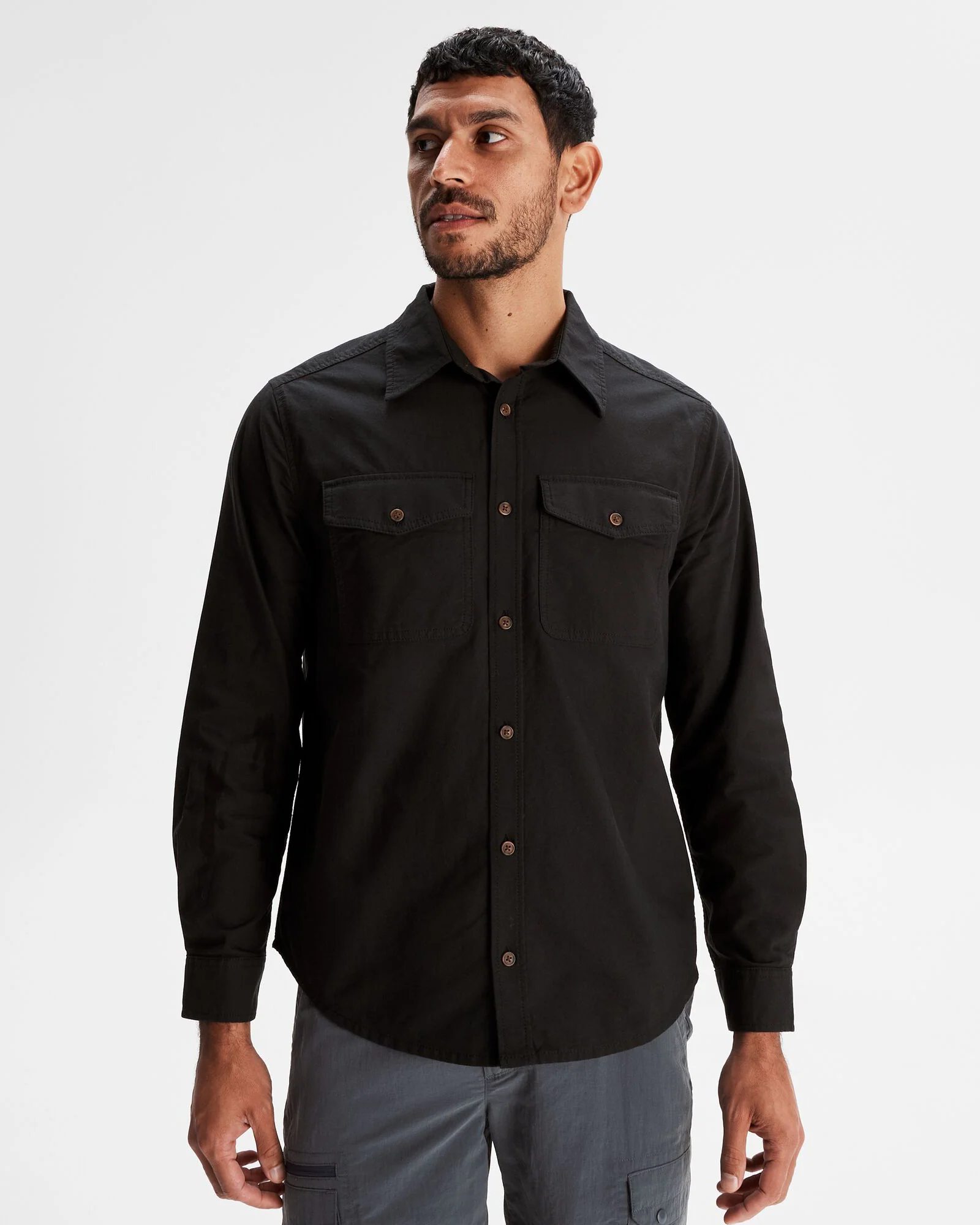 Vander HT Men's Long Sleeve Shirt - Black