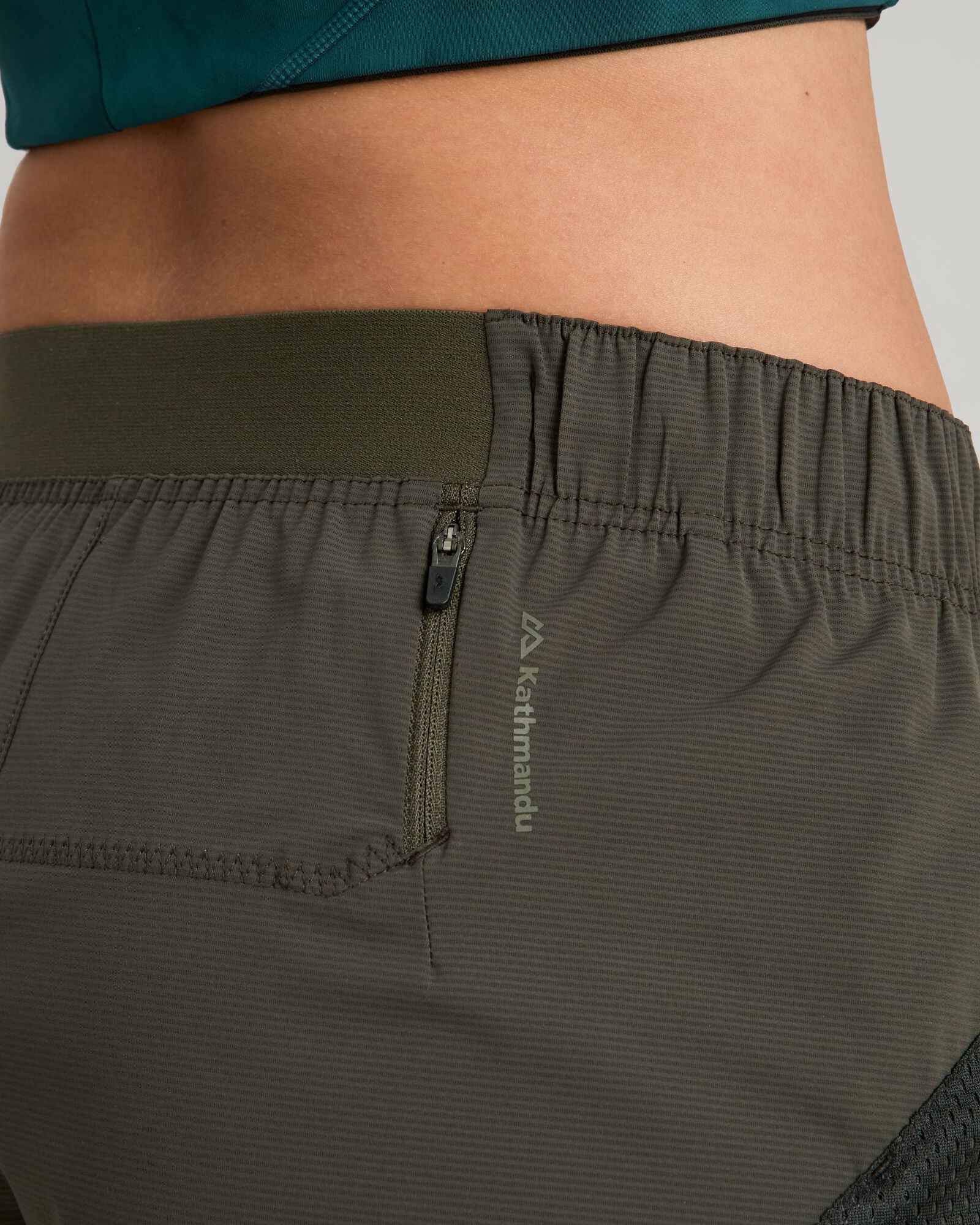 WELL.DER.NESS Energy Women's 4 inch Shorts - Dark Moss - Image 5