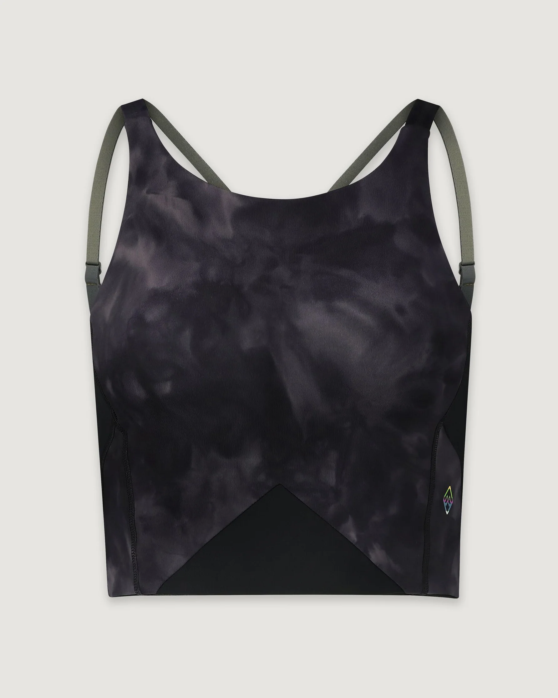 WELL.DER.NESS Move Women's Crop Top - Light Quartz Sunburst Print - Image 6