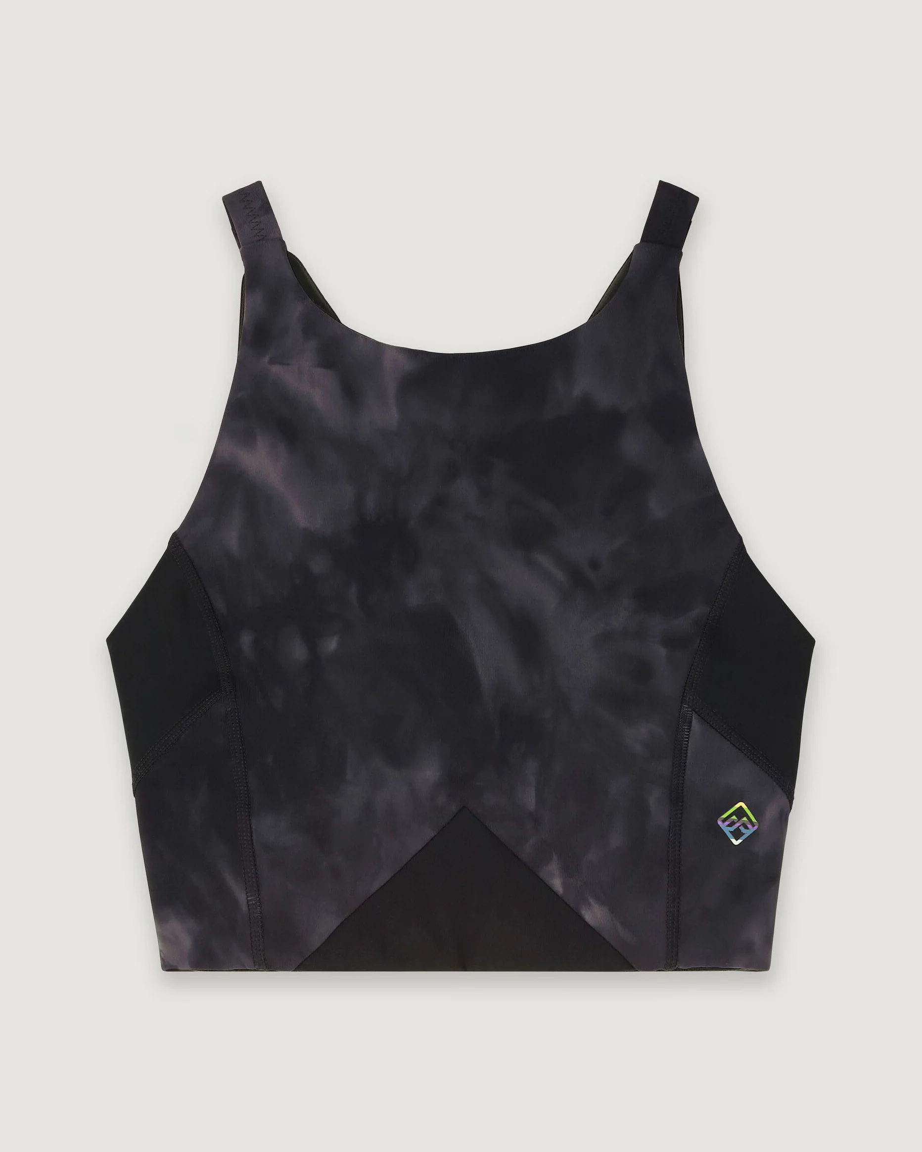WELL.DER.NESS Move Women's Crop Top - Light Quartz Sunburst Print - Image 7