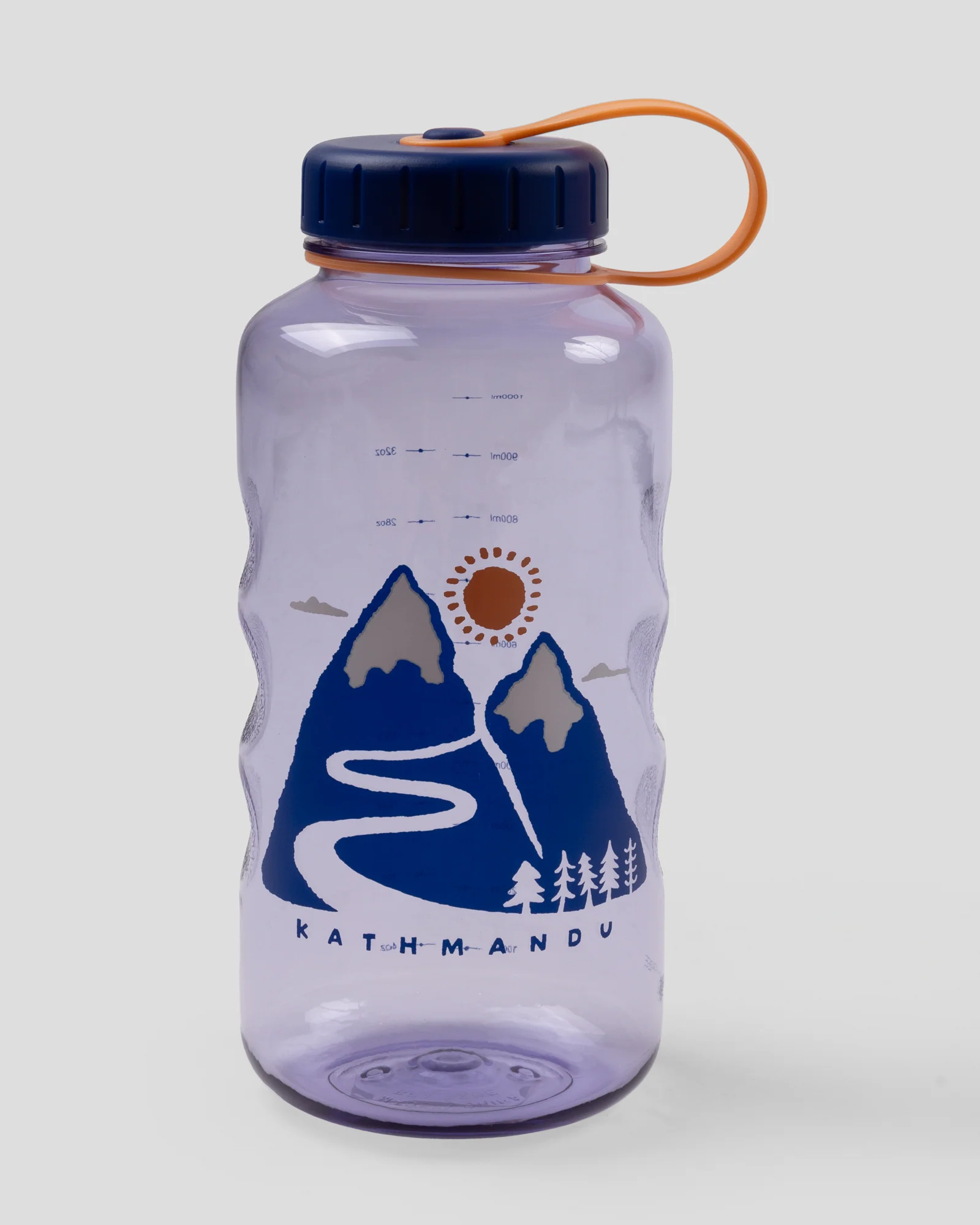 Wide Mouth Tritan 1L Drink Bottle - Bright Lilac Mountain Scape - Image 4